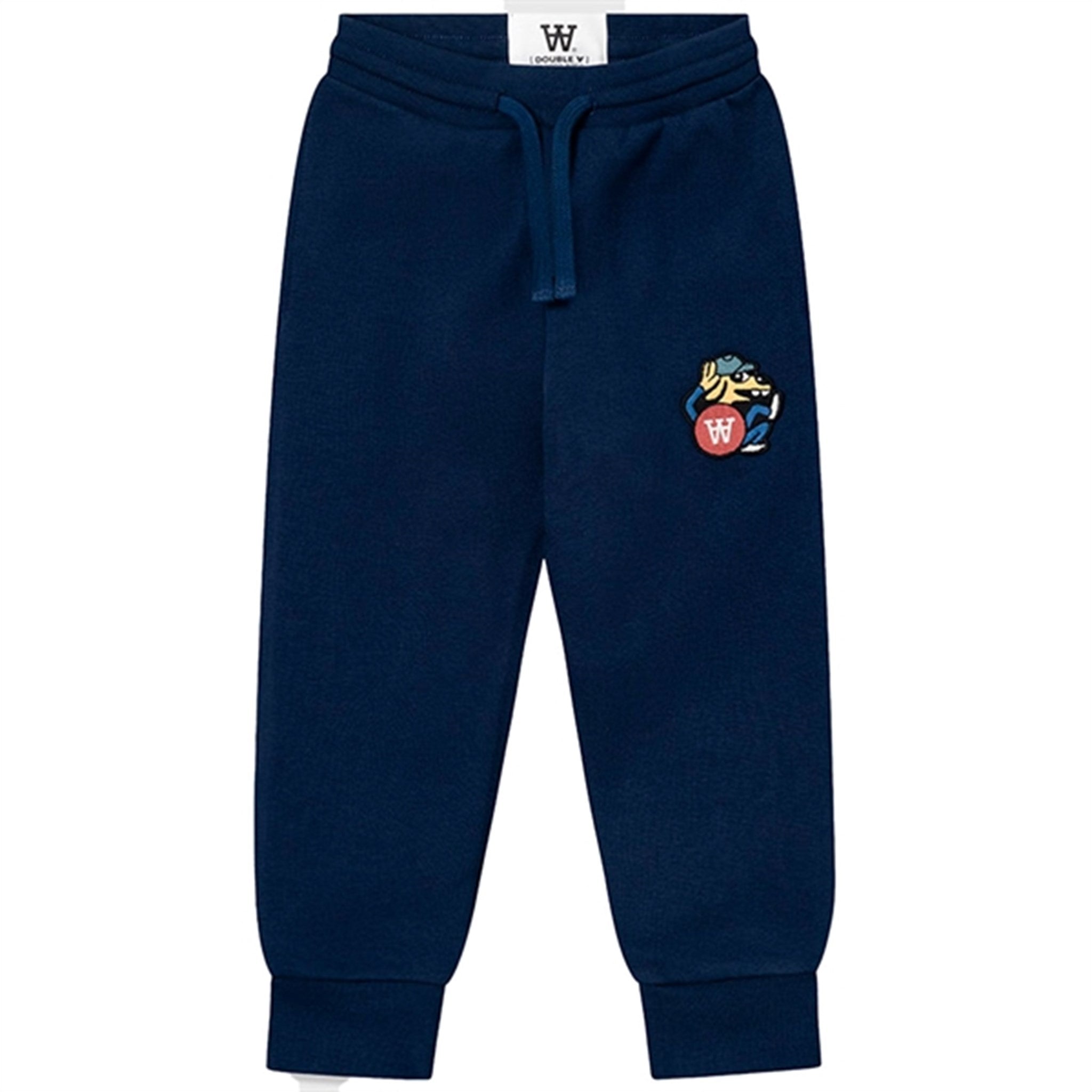 Wood Wood Navy Ran Doggy Patch Pants