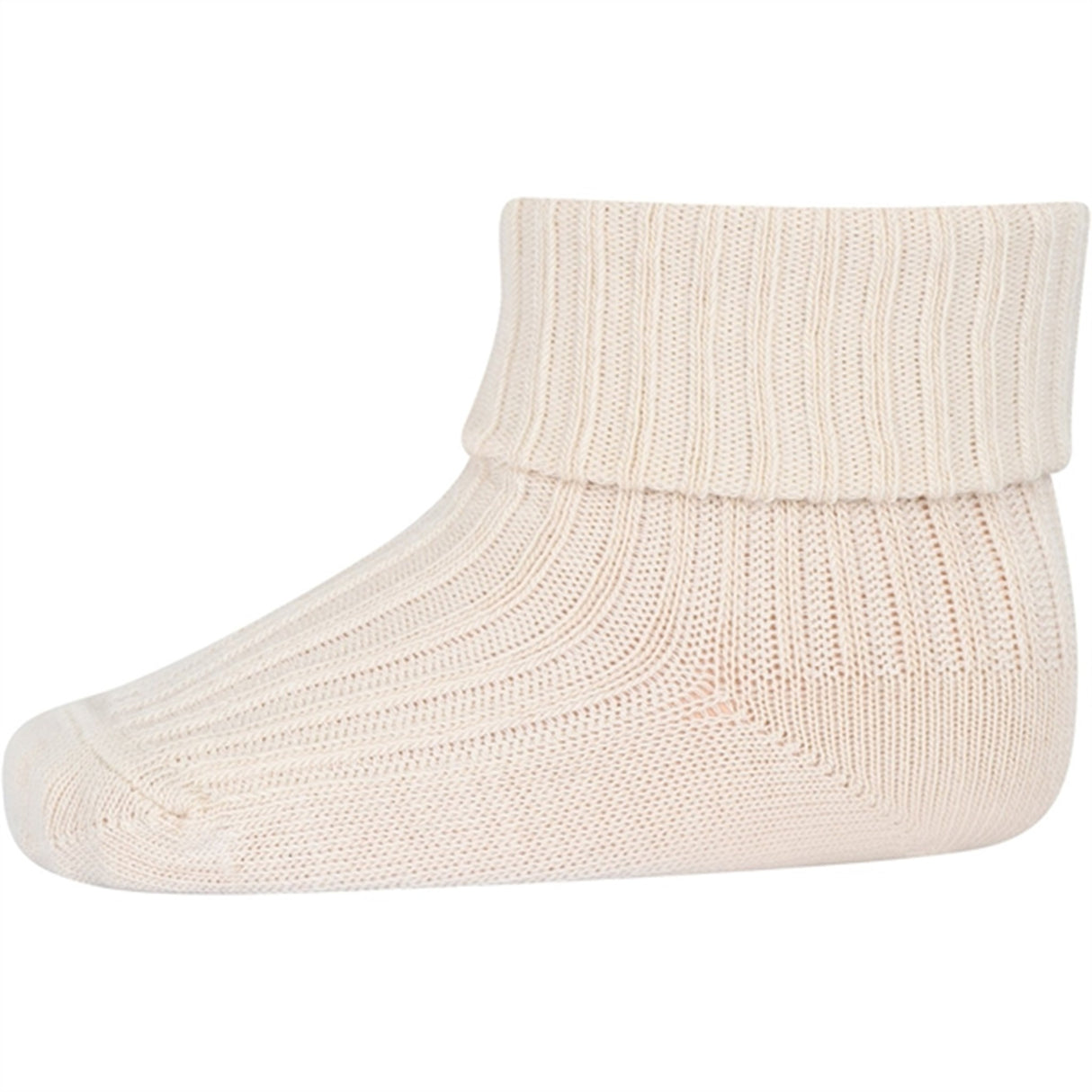 MP 533 Cotton Rib Baby Socks Ecru