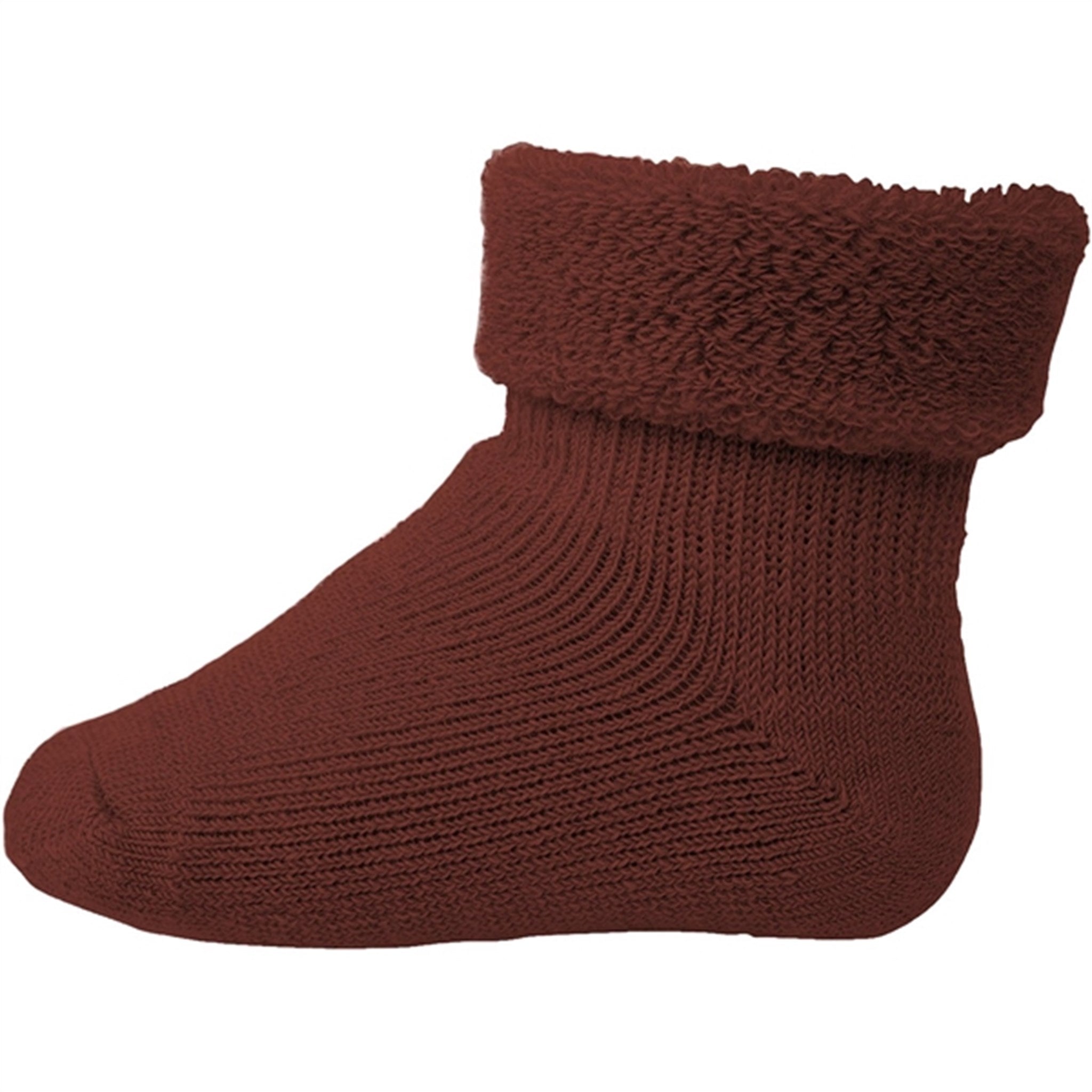 MP 722 Wool Baby Socks Hot Chocolate