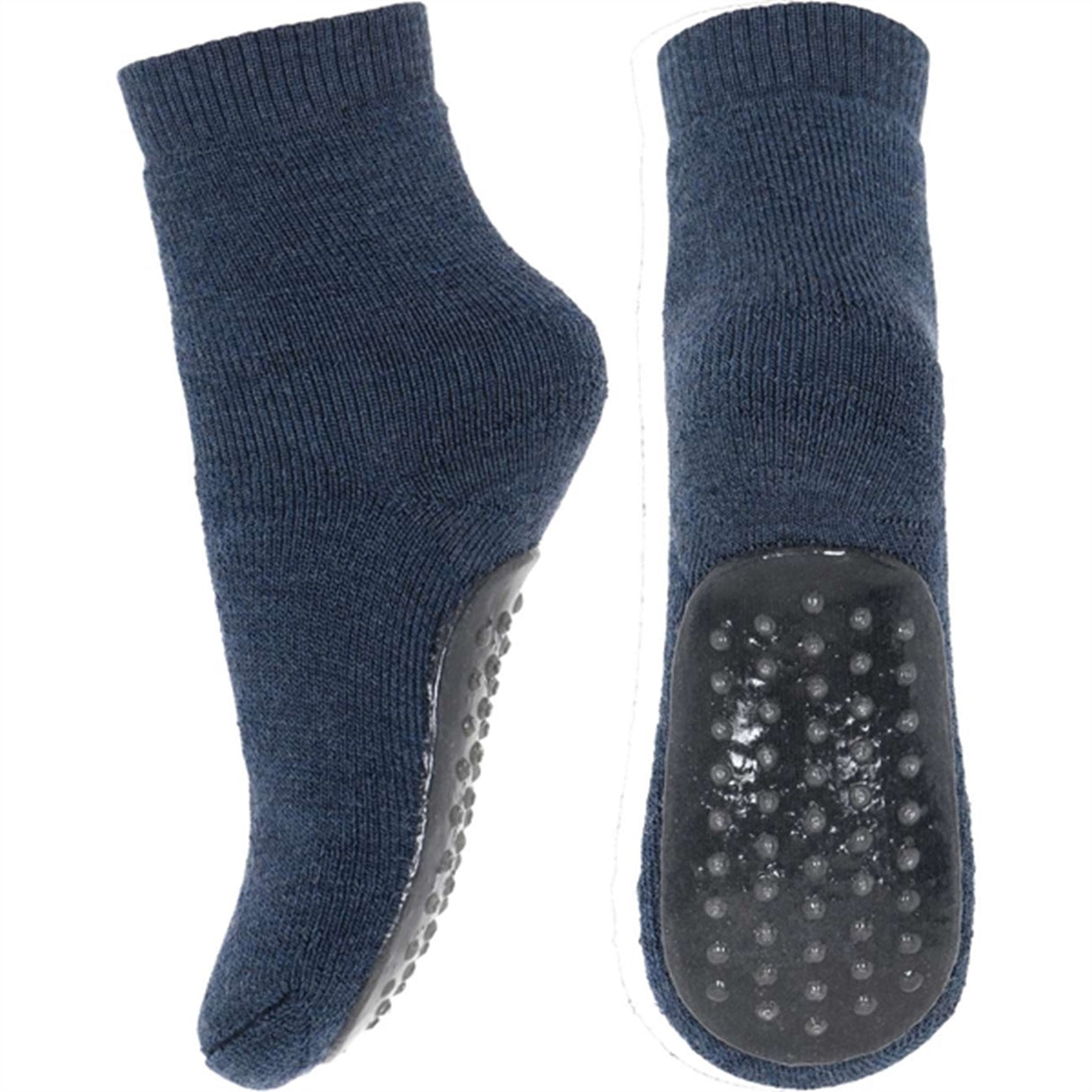 MP 79187 Wool/Cotton Socks W.Anti-Slip 498 Dark Denim Melange