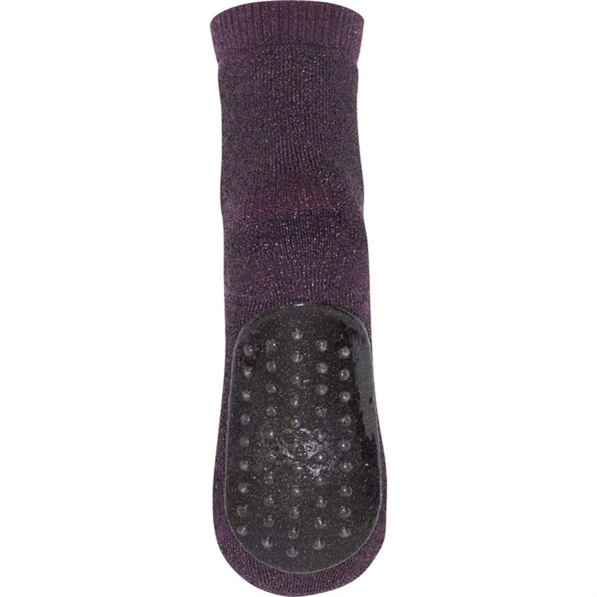 MP 79208 Celina Socks With Anti-Slip 2001 Metallic Glitter Dark Purple