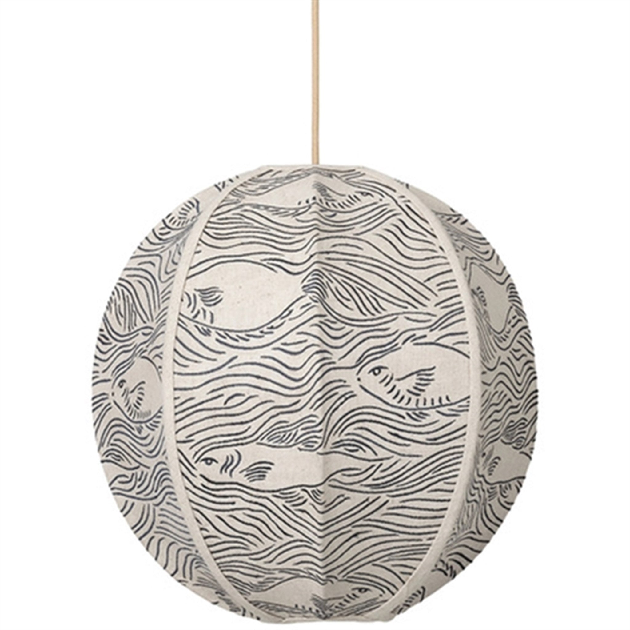 Ferm Living Lampshade Stream Embroidered Textile