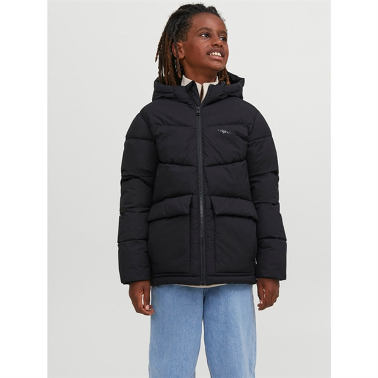 Jack & Jones Junior Black Vesterbro Puffer Jacket