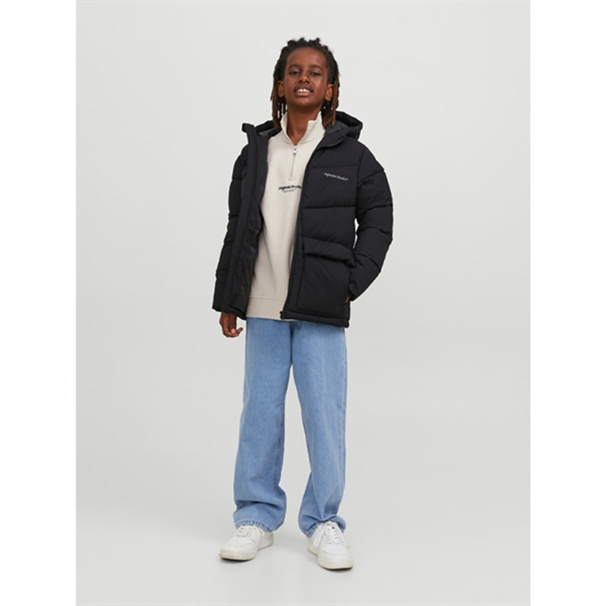 Jack & Jones Junior Black Vesterbro Puffer Jacket