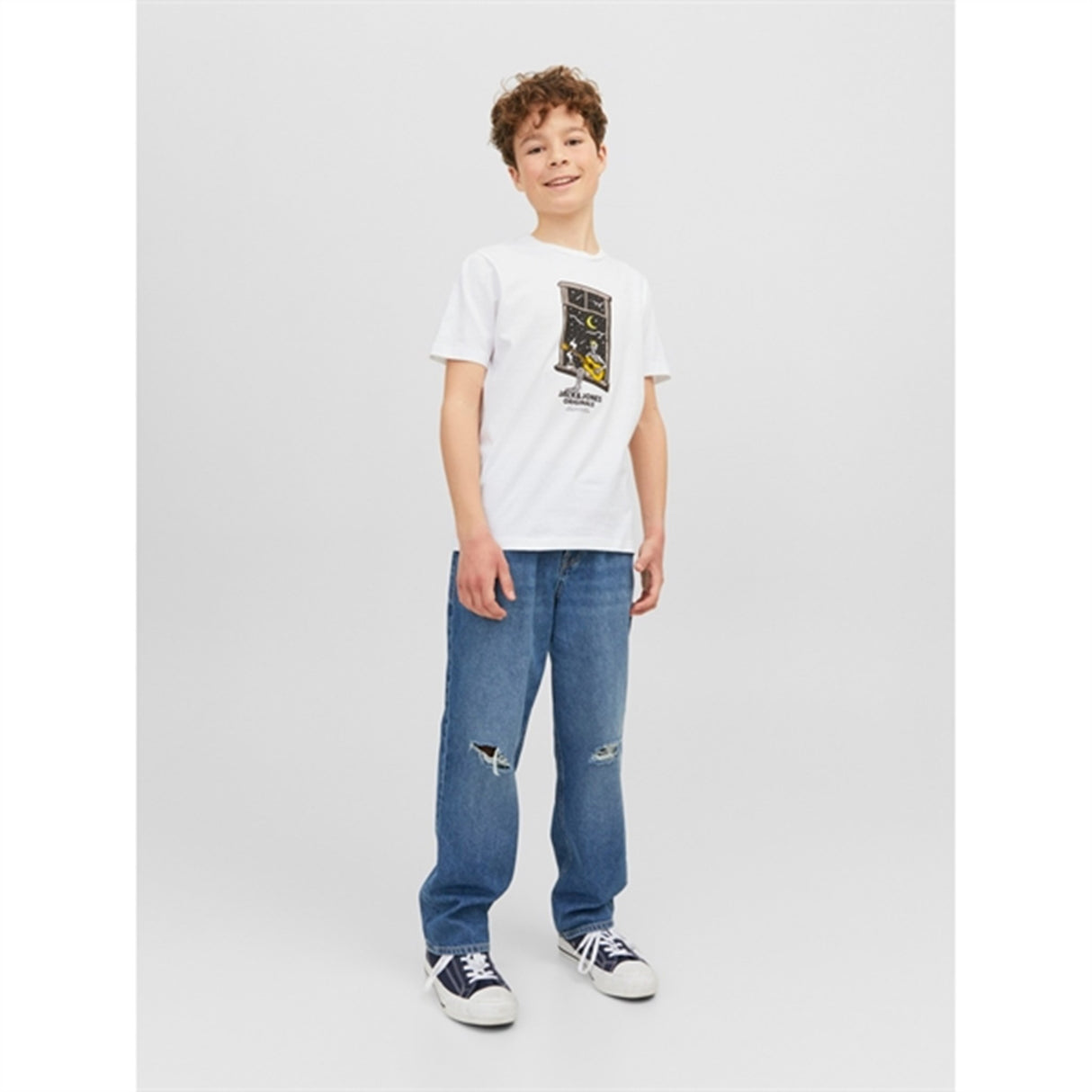 Jack & Jones Junior Bright White Afterlife T-Shirt