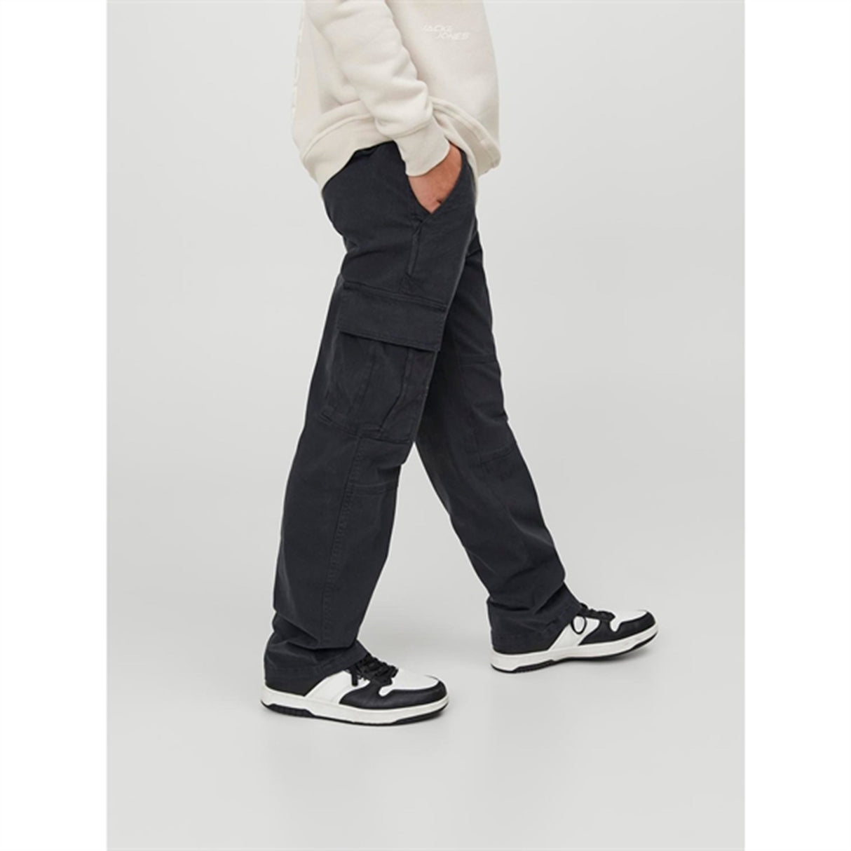 Jack & Jones Junior Black Kane Harlow Cargo Pants Noos