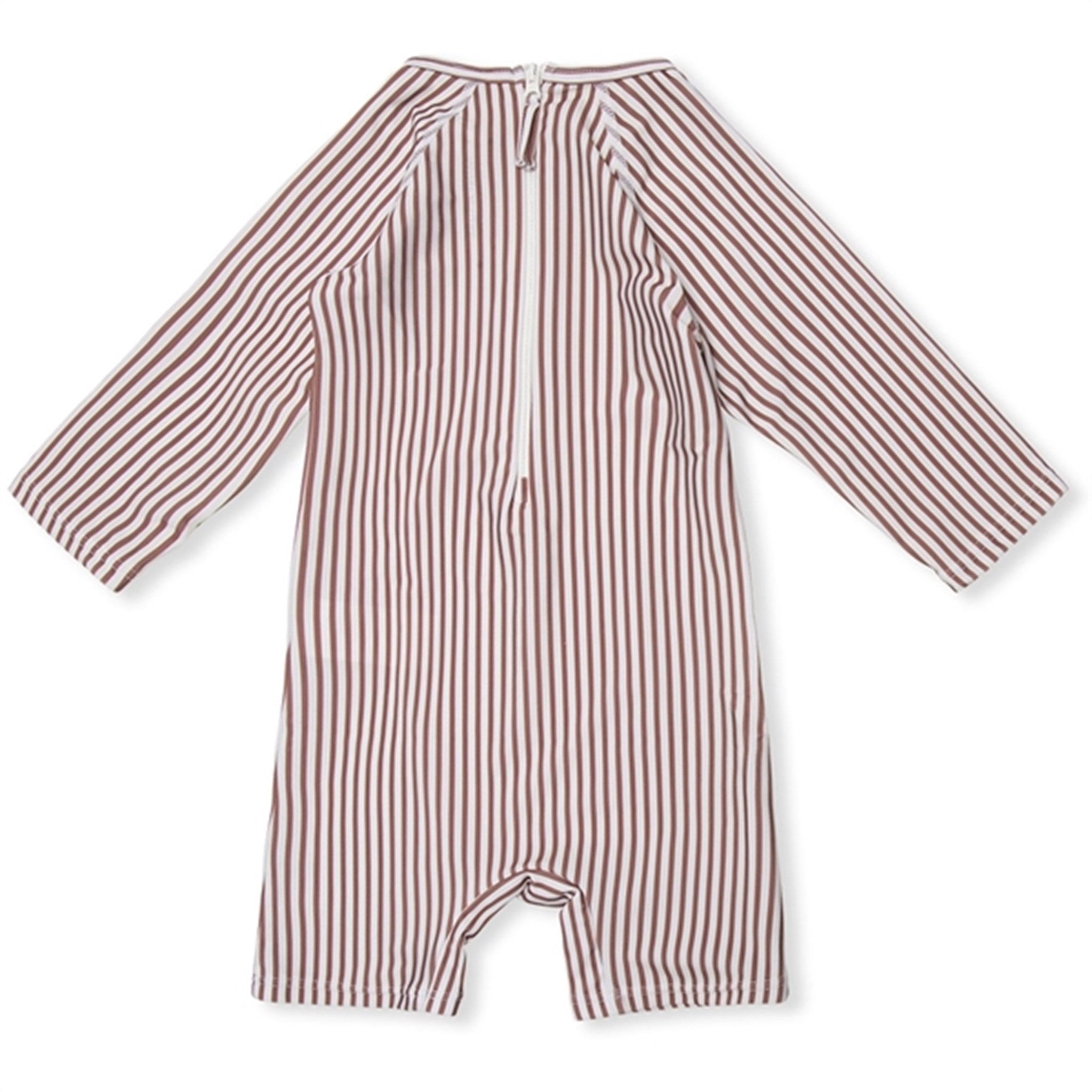 MINI A TURE Goldie Printed UV50 Swim Suit Acorn Brown Stripes 4