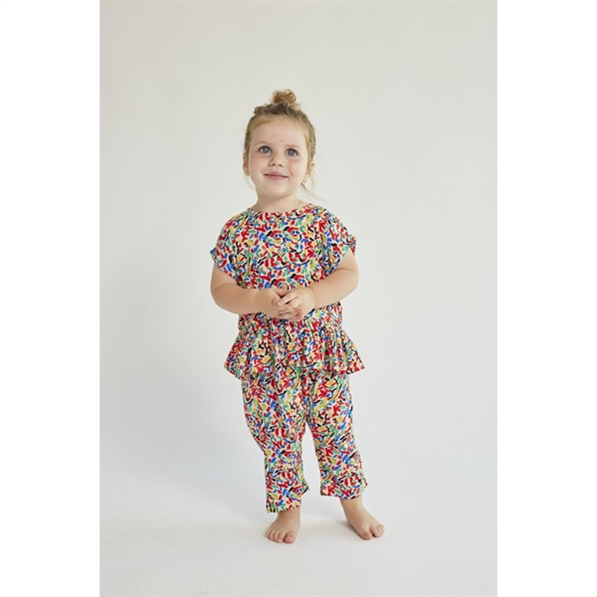 Bobo Choses Baby Confetti All Over Woven Harem Pants Baggy Multicolor 2