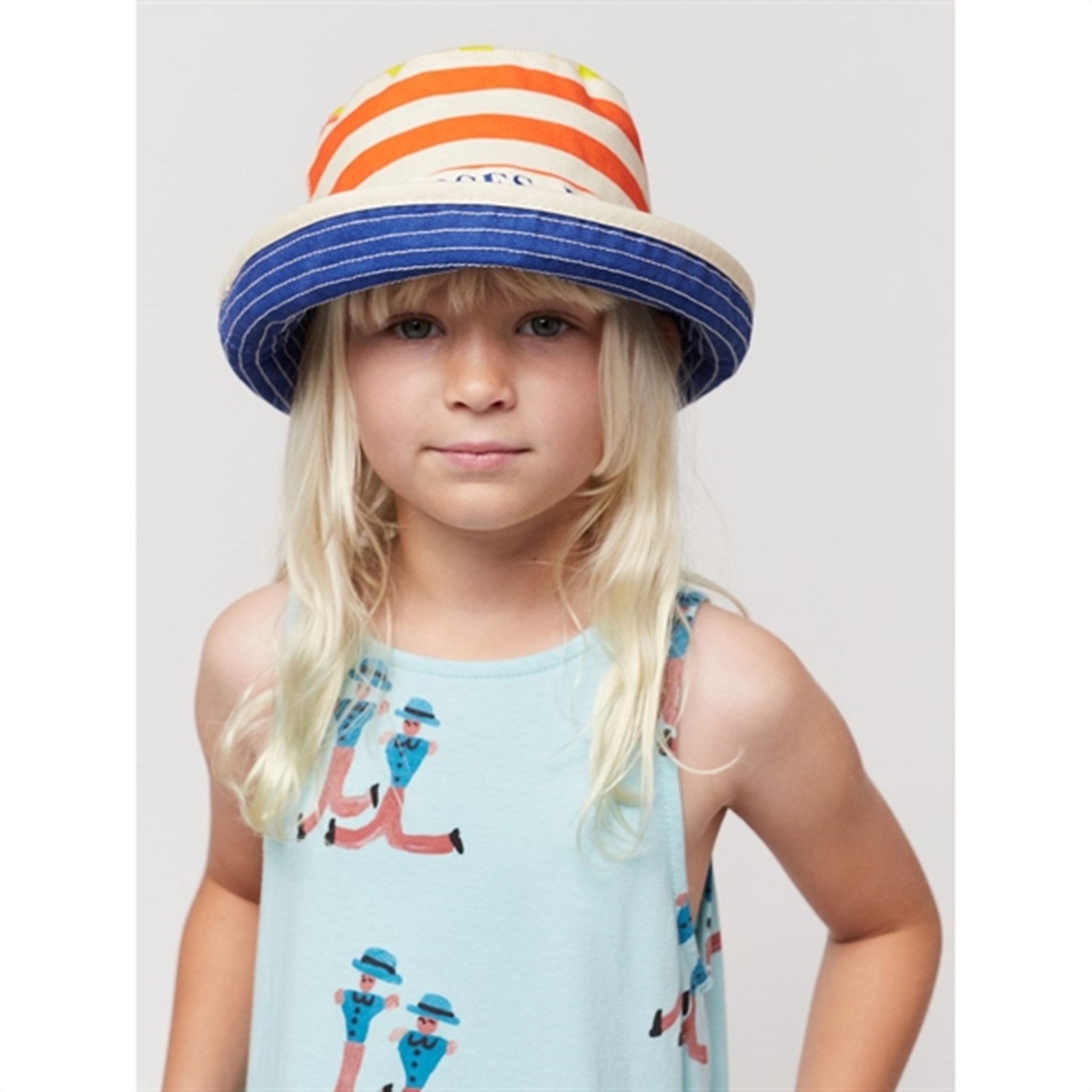 Bobo Choses Multicolor Stripes Reversible Hat Multicolor 4