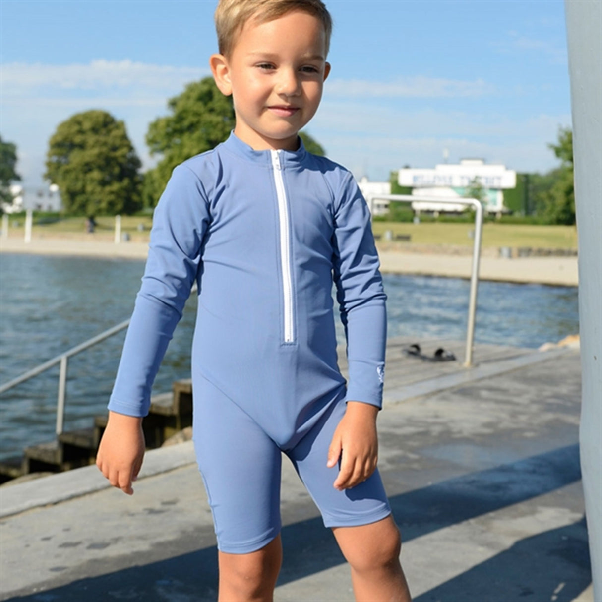 Petit Crabe Nordic Combi Sunsuit with Zipper