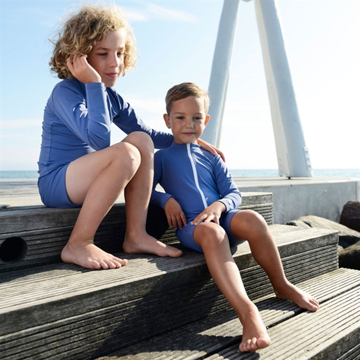 Petit Crabe Nordic Combi Sunsuit with Zipper