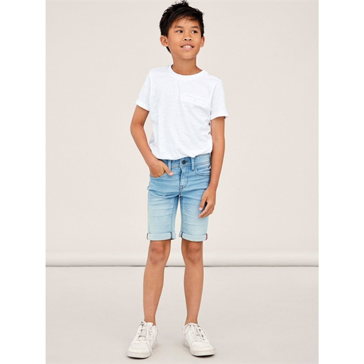 Name it Light Blue Denim Silas Slim Denim Shorts Noos