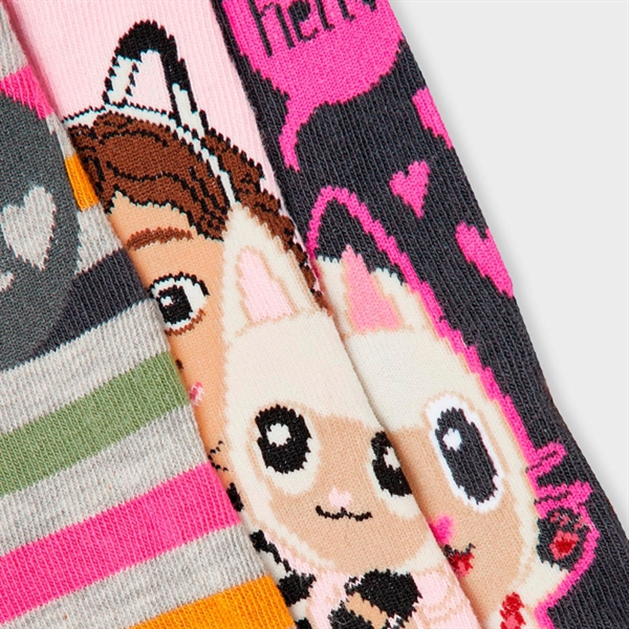 Name it Parfait Pink Ambre Gabby Socks 3-pack 2