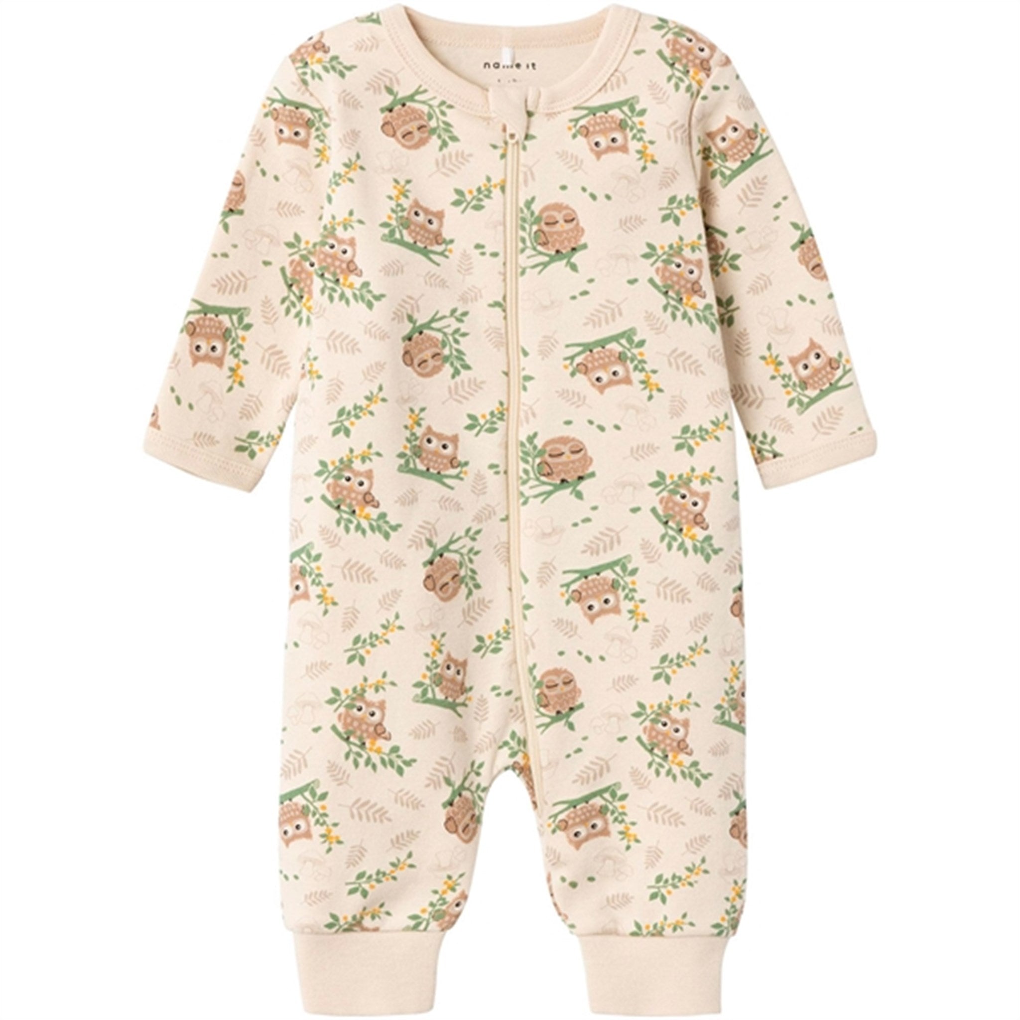 Name it Fog Owl Nightsuit with Zipper