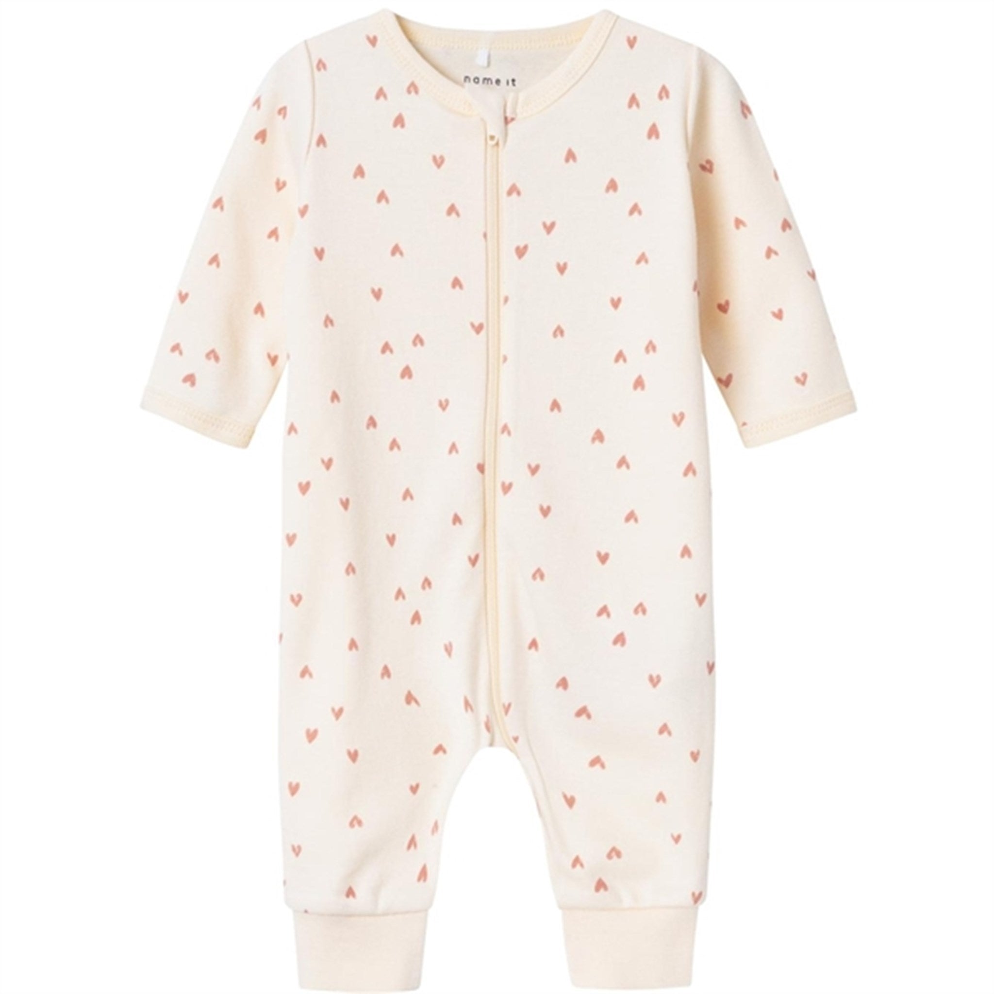 Name it Buttercream Hearts Nightsuit with Zipper Noos