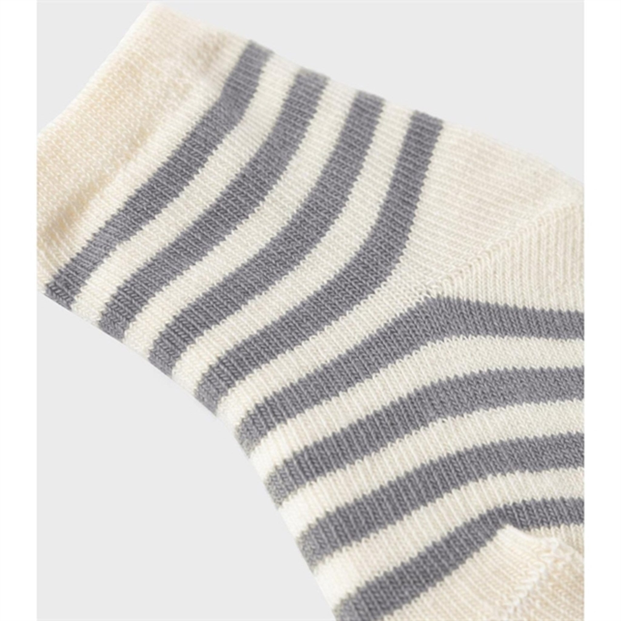 Lil'Atelier Silver Filigree Elove Stripe Socks 2