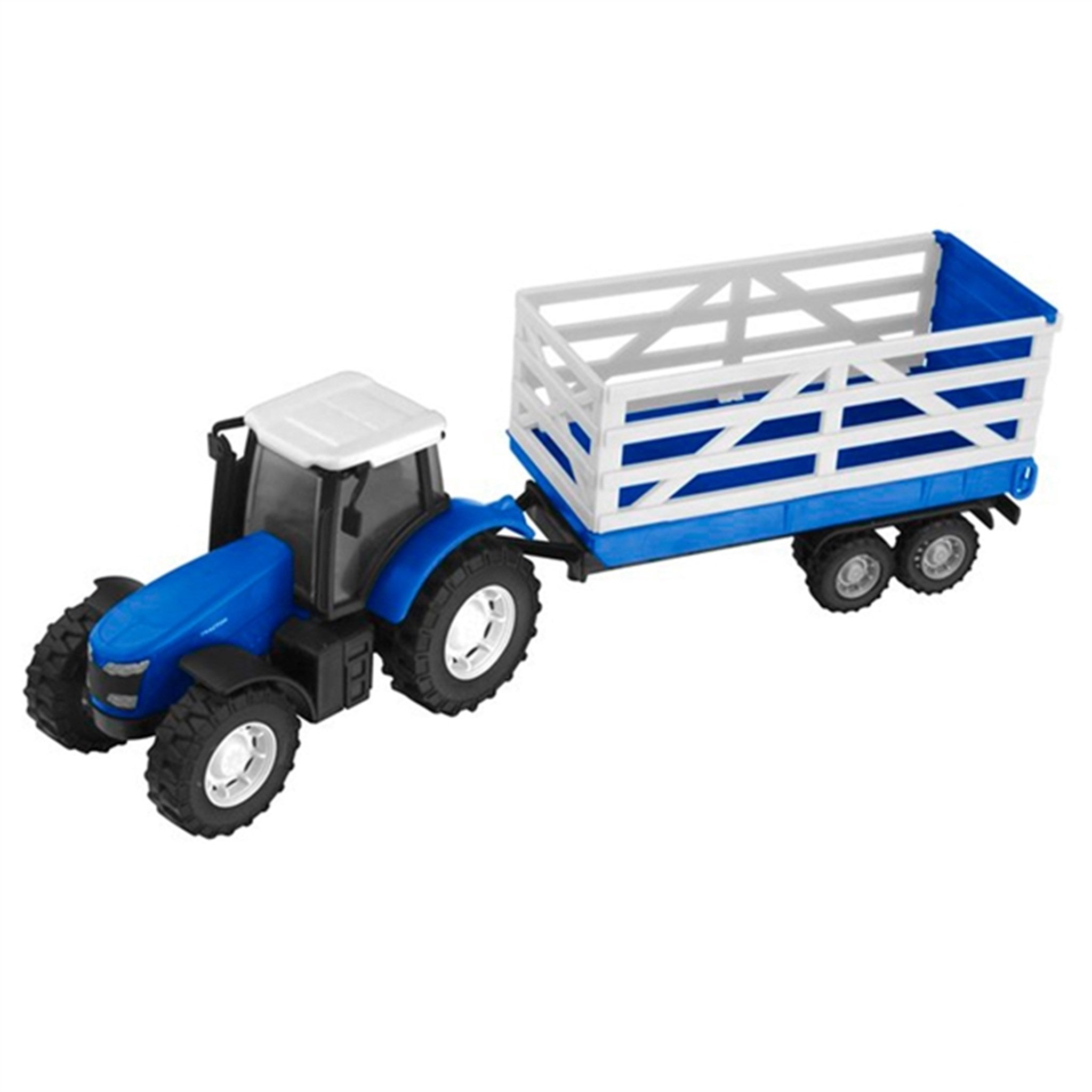 Teamsterz Tractor and Trailer Blue Cage