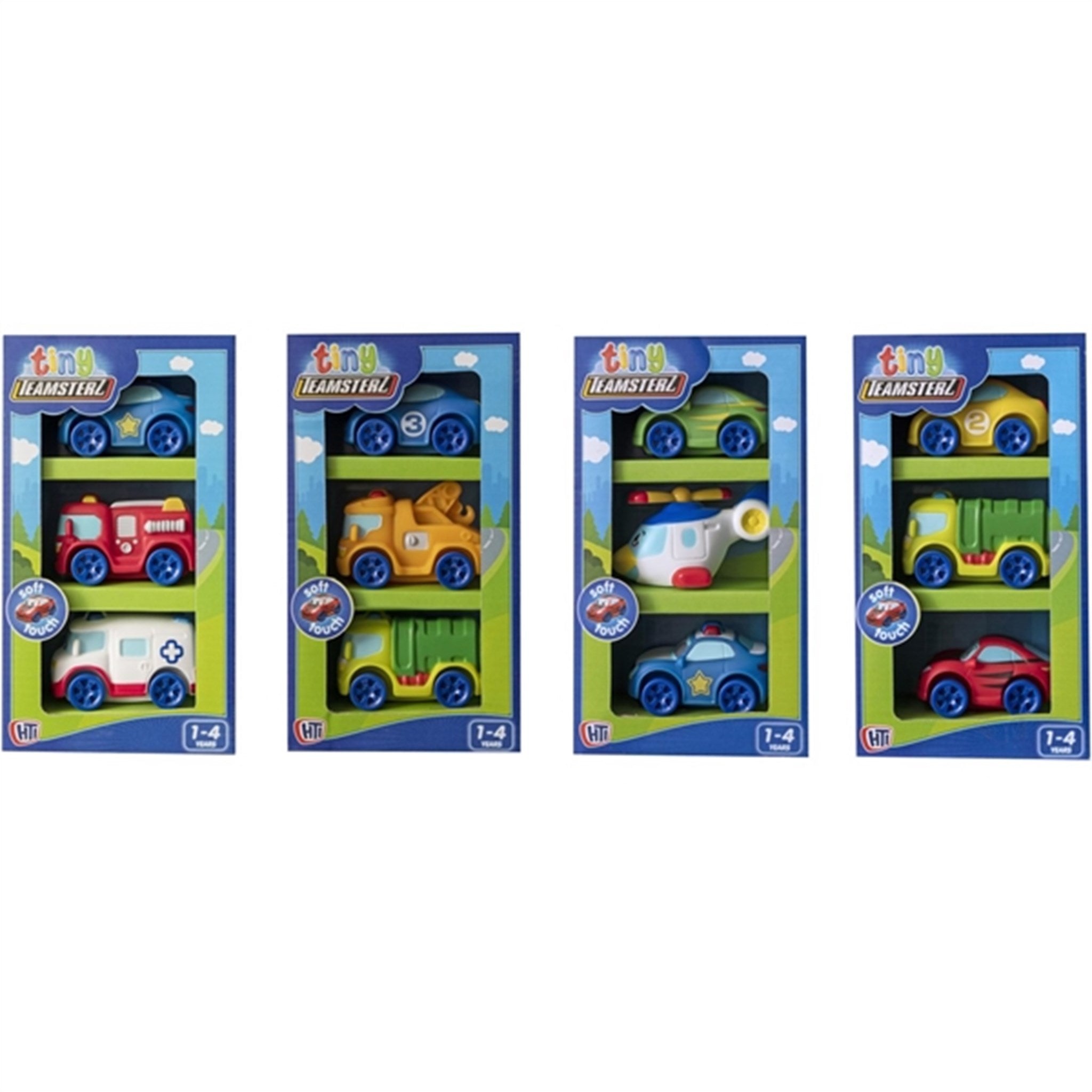 Tiny Teamsterz 3 PK - Car, Tow Truck & Garbage Truck 3