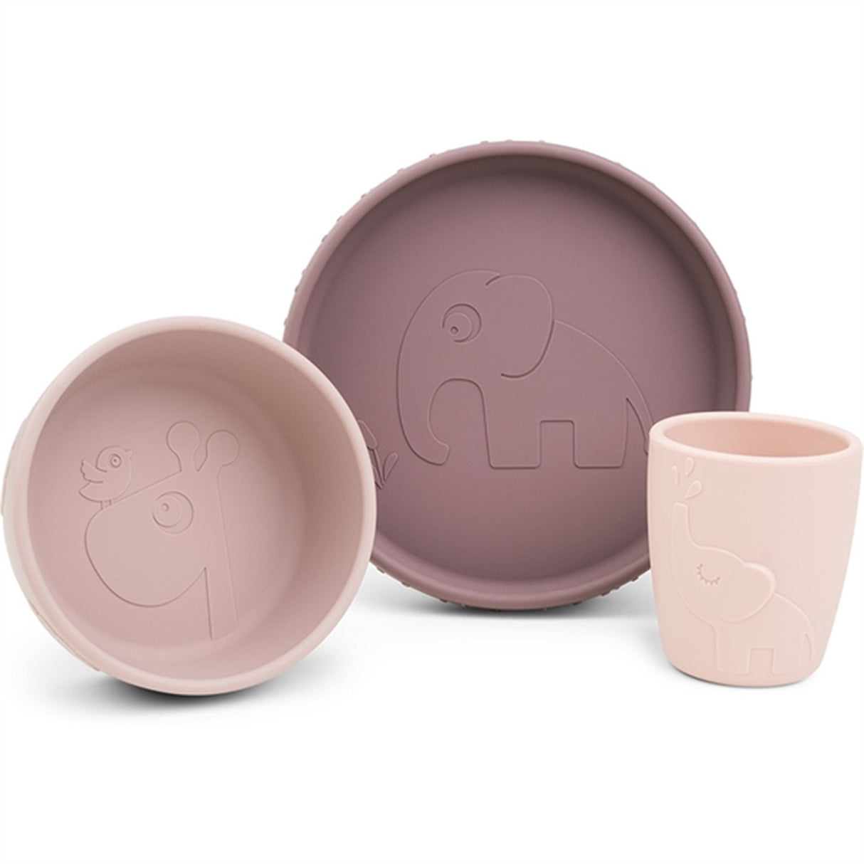 Done by Deer Stick&Stay Dinner Set Deer Friends Powder