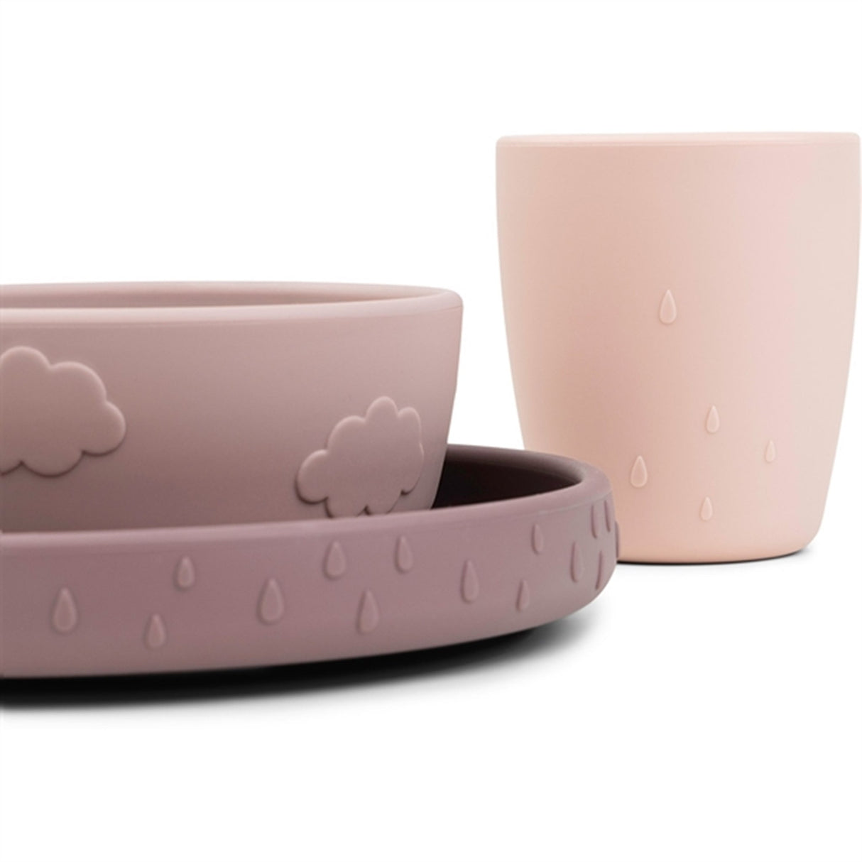 Done by Deer Stick&Stay Dinner Set Deer Friends Powder