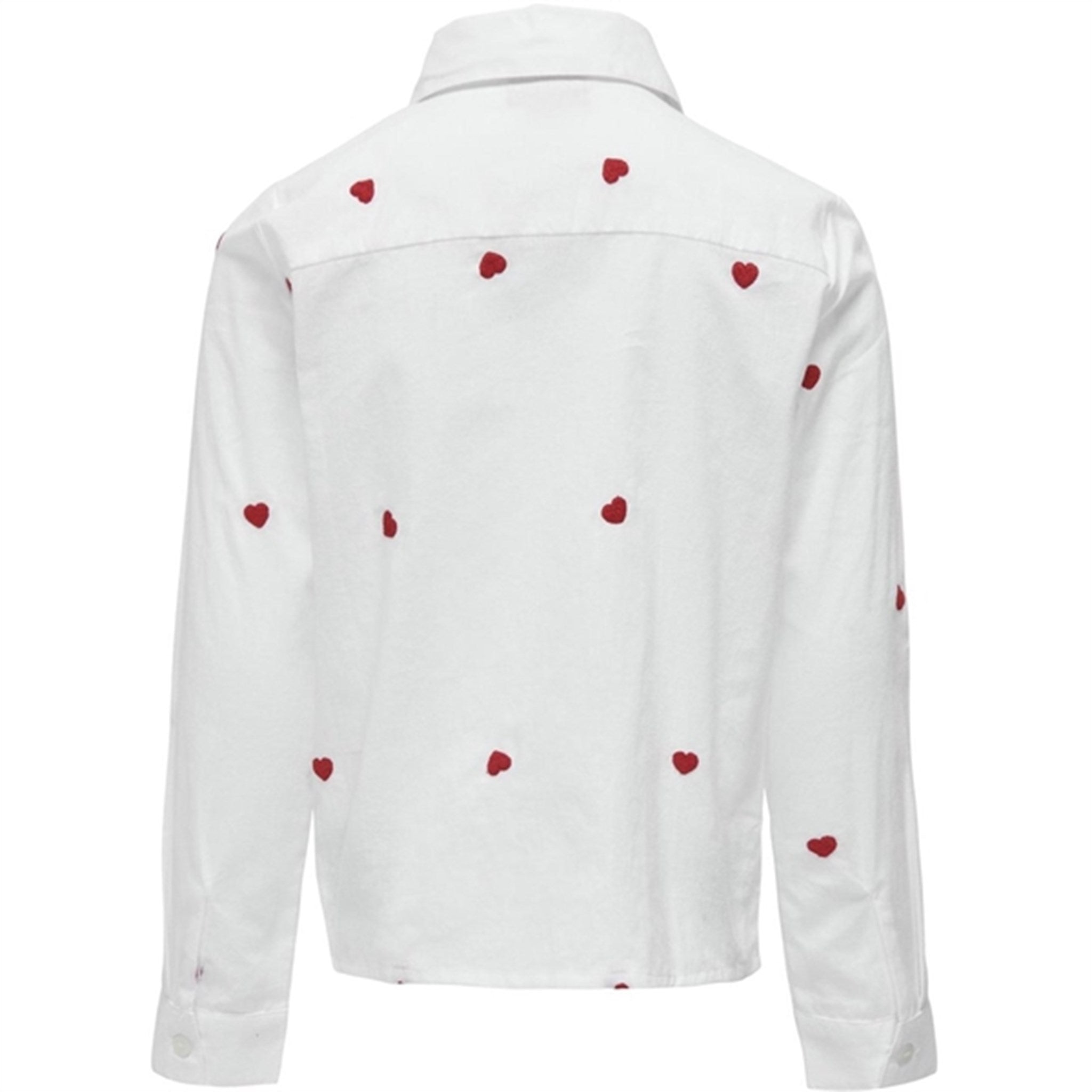 Kids ONLY Bright White Flame Scarlet Hearts Lina Grace Shirt 2