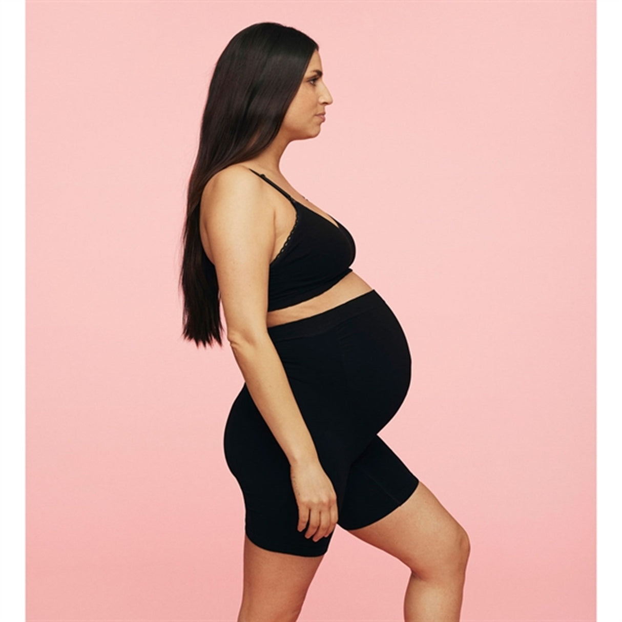 momkind Belly Support Shorts Black