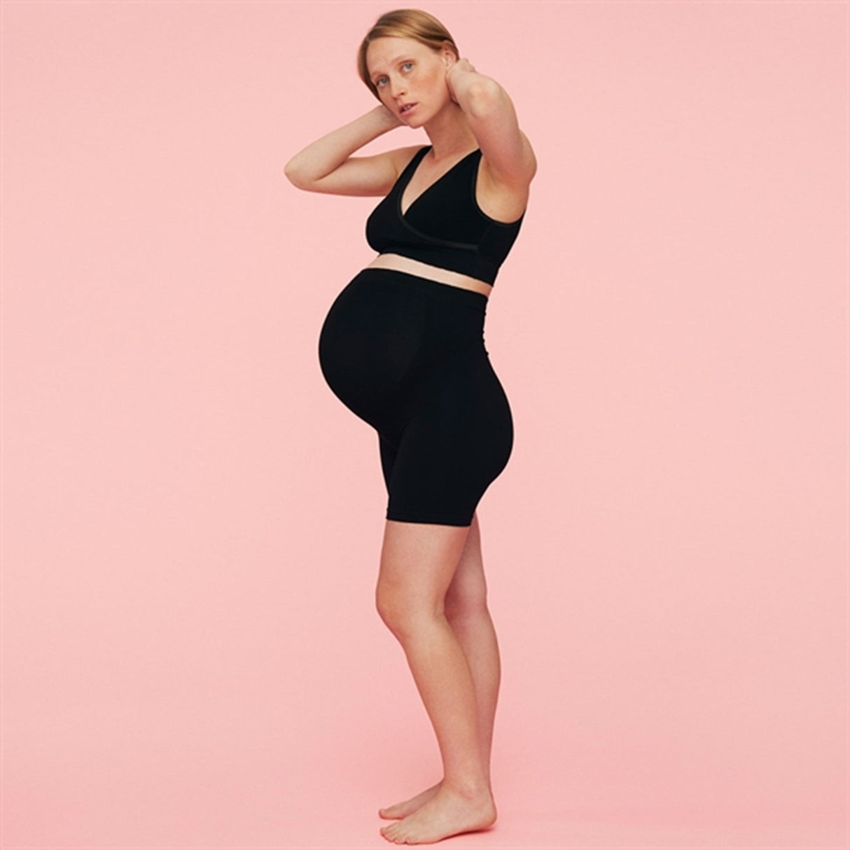 momkind Belly Support Shorts Black