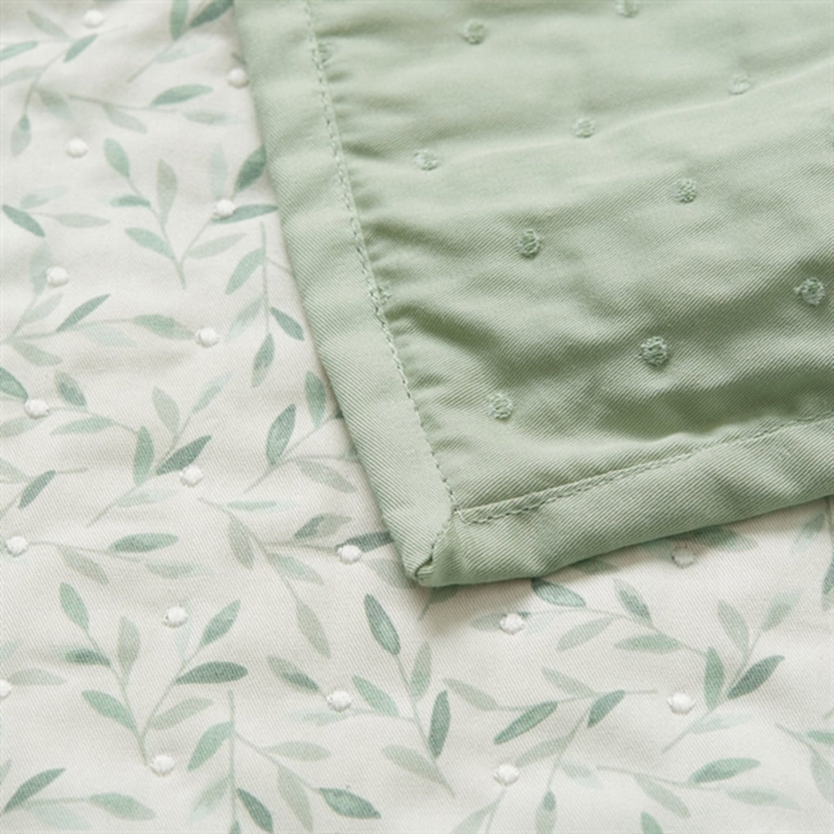 Cam Cam Copenhagen Baby Blanket Green Leaves
