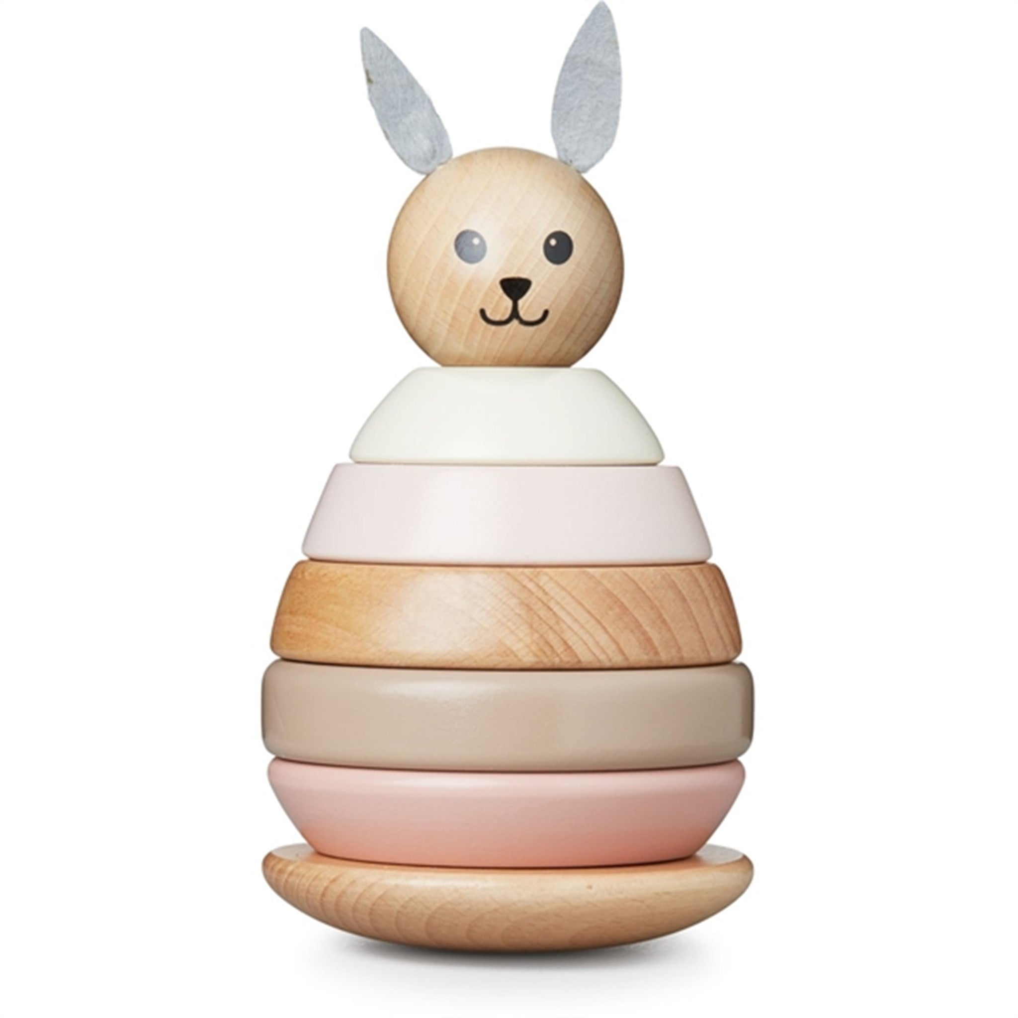 Cam Cam Copenhagen Stacking Toy Bunny Natural Wood/ Rose