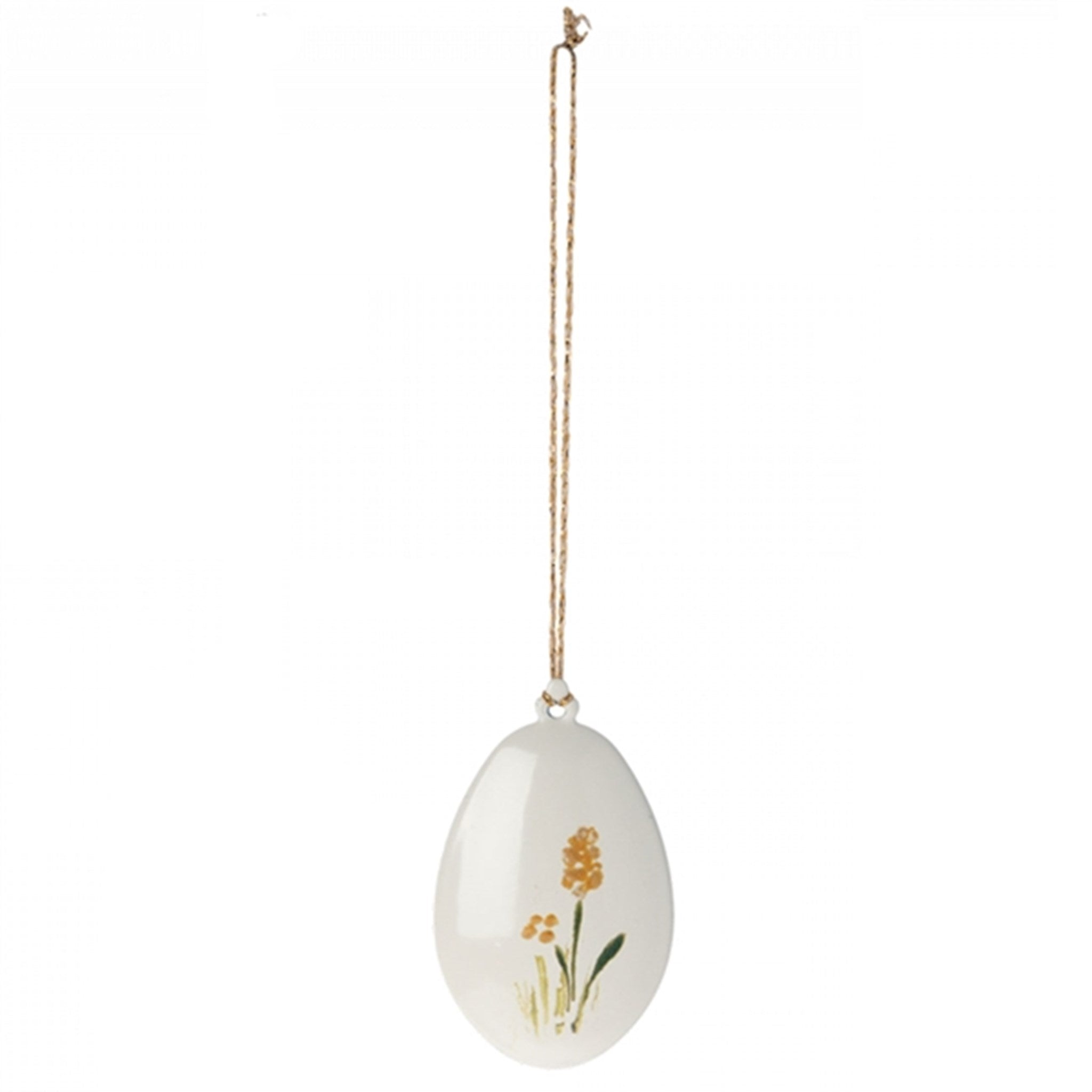 Maileg Easter Egg Ornament - Yellow Round