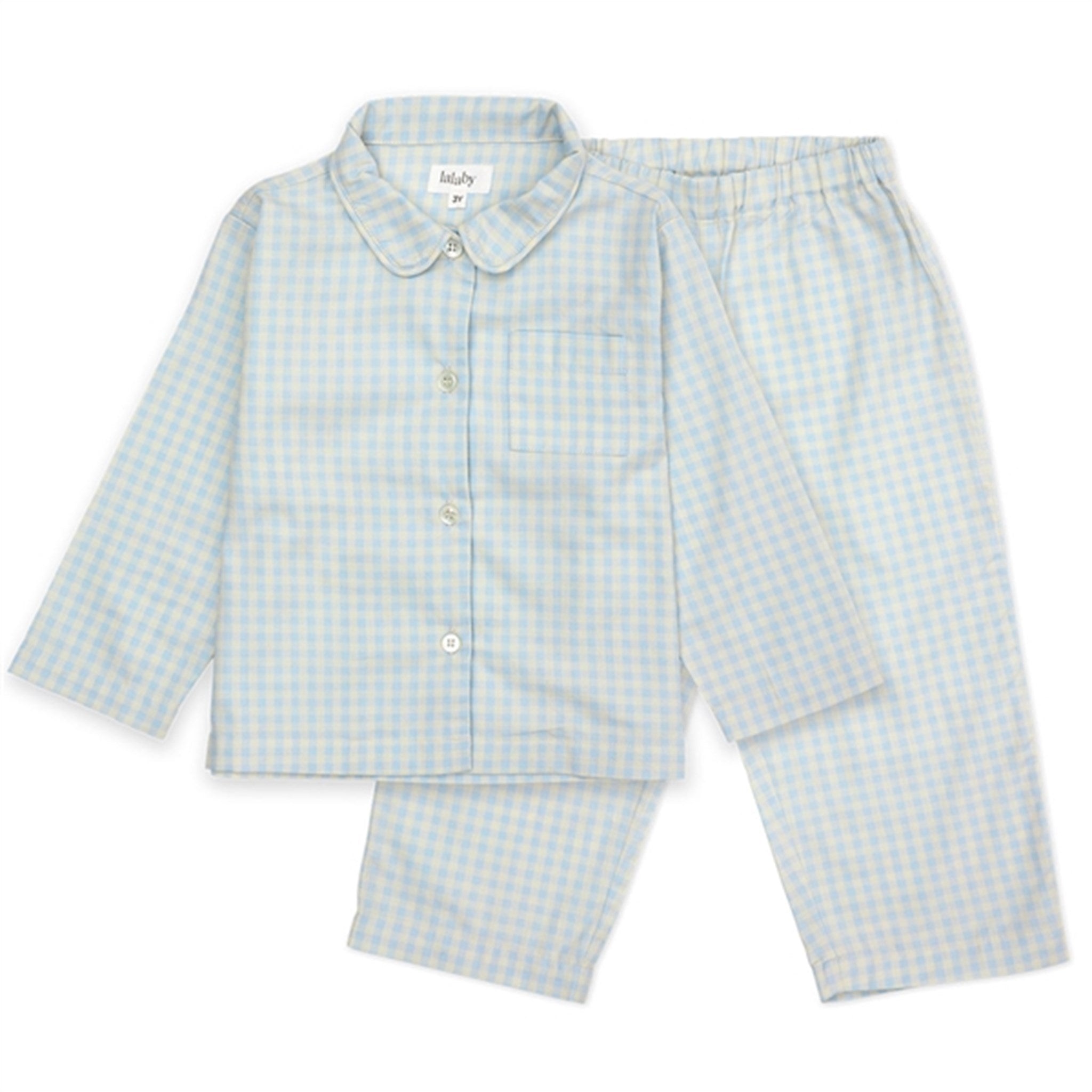 lalaby Blue Gingham Classic Pyjamas