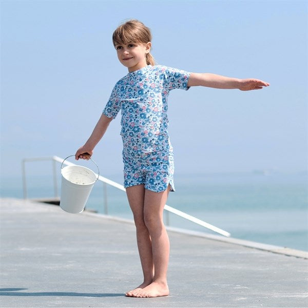 Petit Crabe Betsy B Luna Boatneck Swim Shirt Liberty© fabric 9