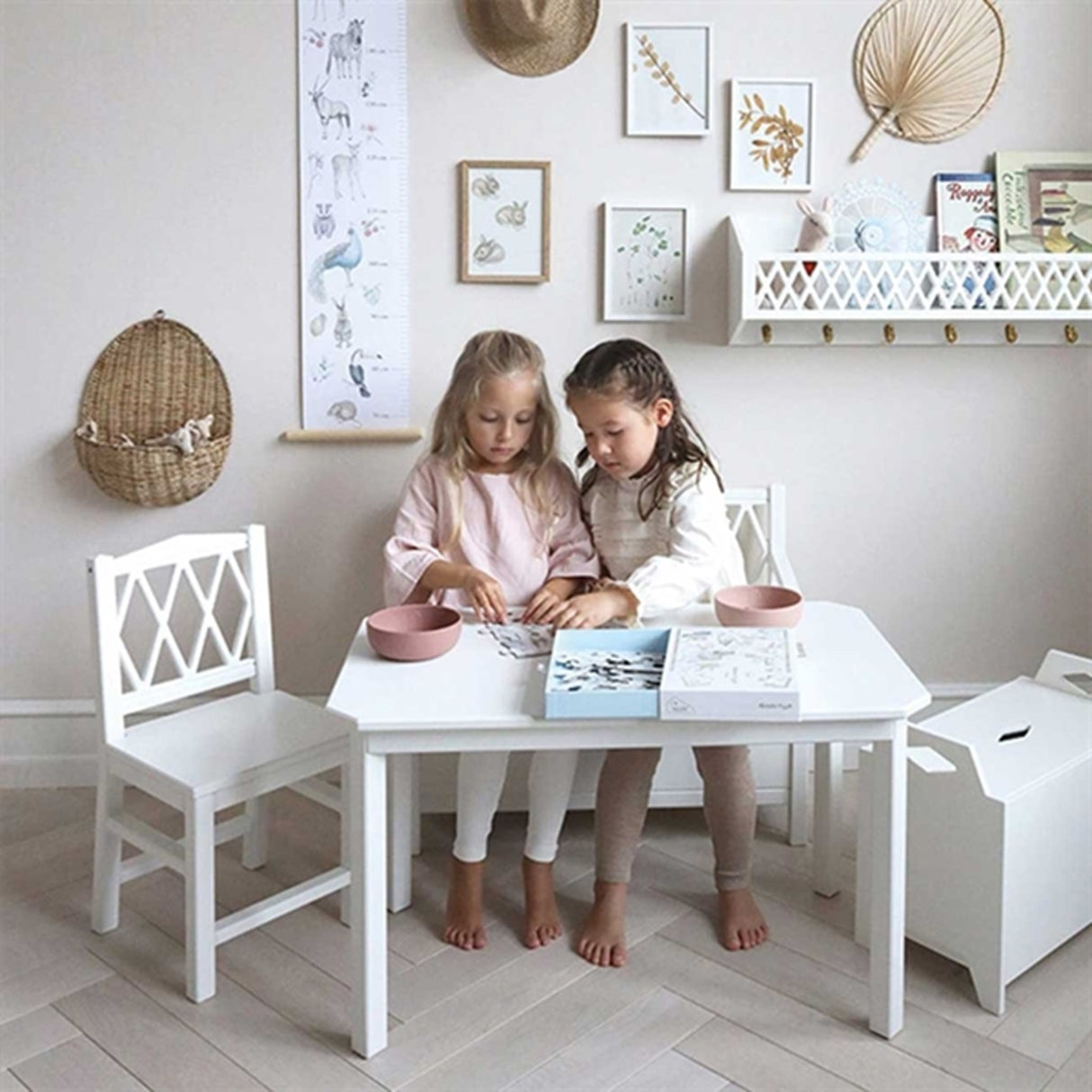 Cam Cam Copenhagen Harlequin Kids Table White