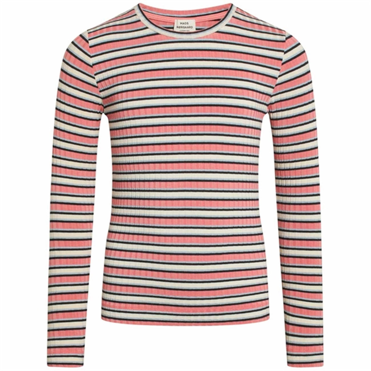 Mads Nørgaard 5x5 Stripe Talika Blouse Multi Strawberry Pink