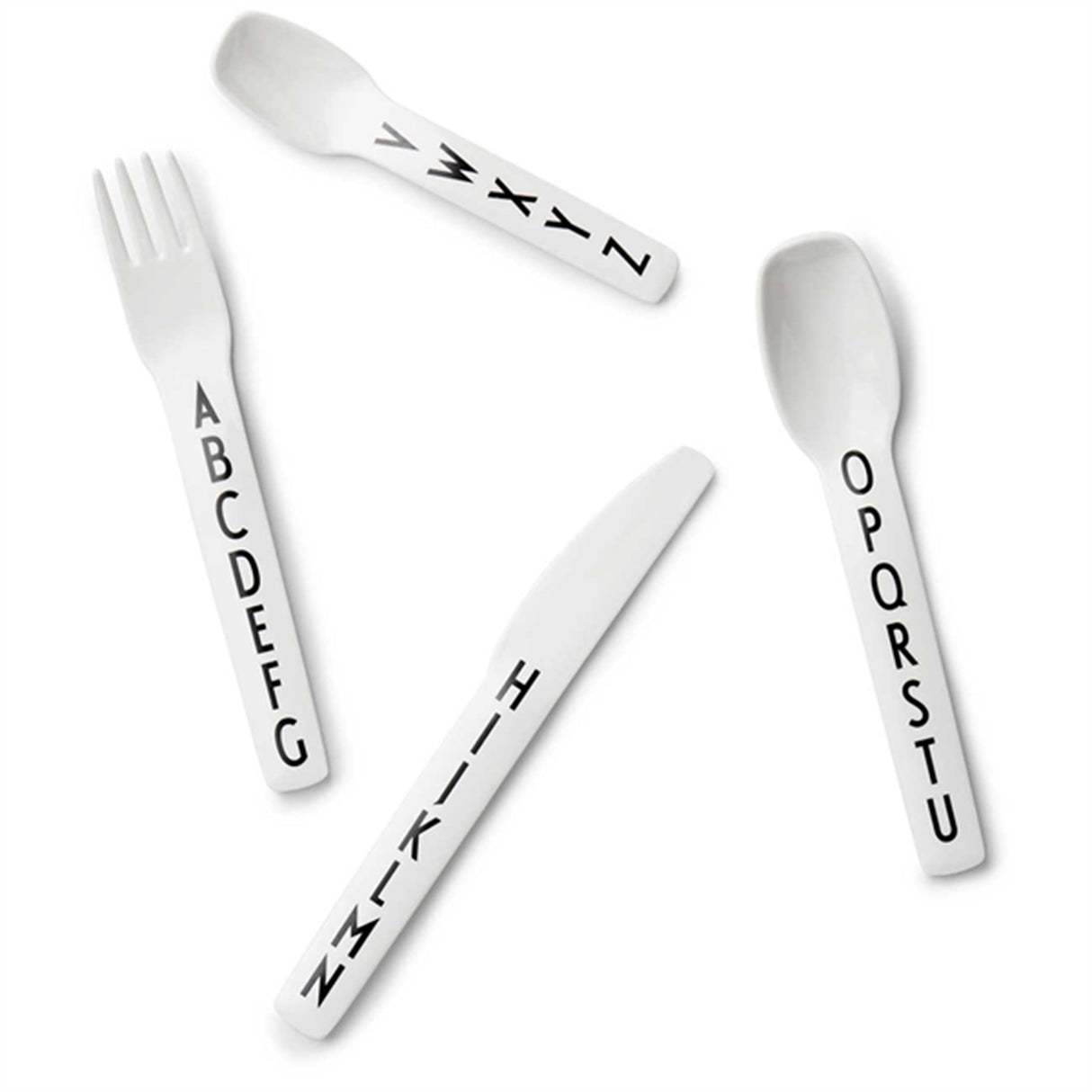 Design Letters ABC Cutlery White