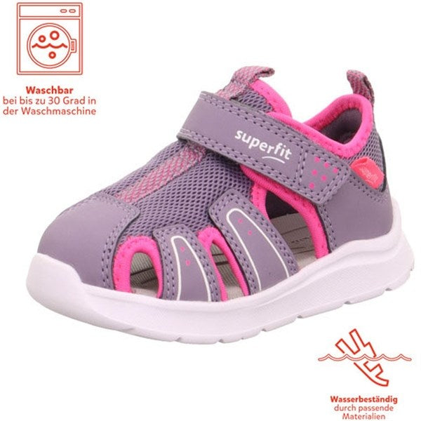 Superfit Wave Sandals Lila/Pink