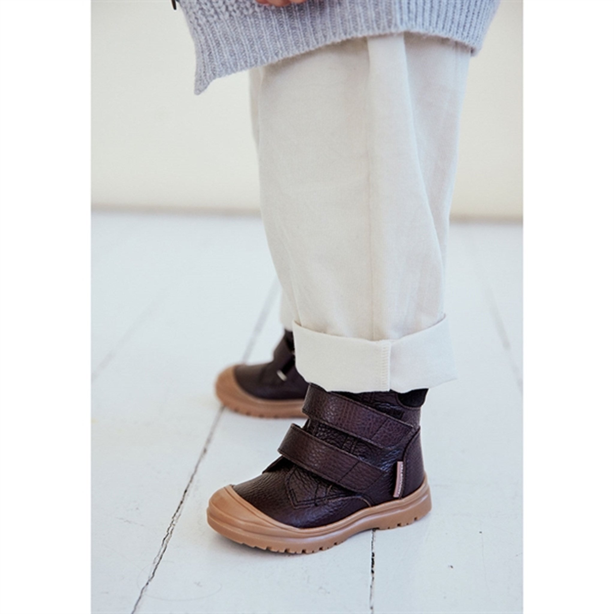Angulus Starter Tex Boots With Velcro Dark Brown/Dark Brown 4