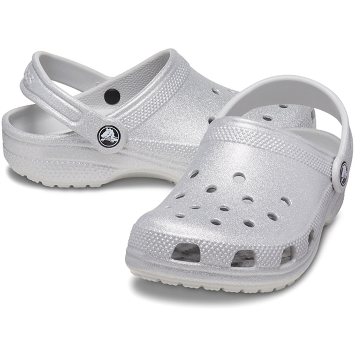 Crocs Classic Glitter Clog Silver Glitter