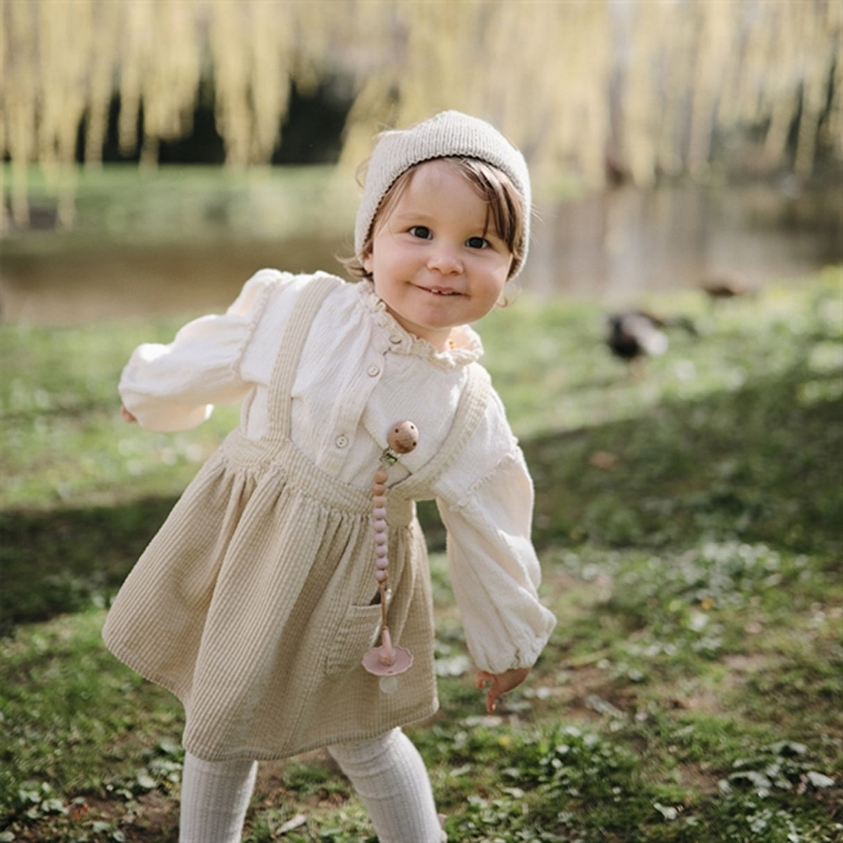 Mushie Pacifier Clips Eva Mauve