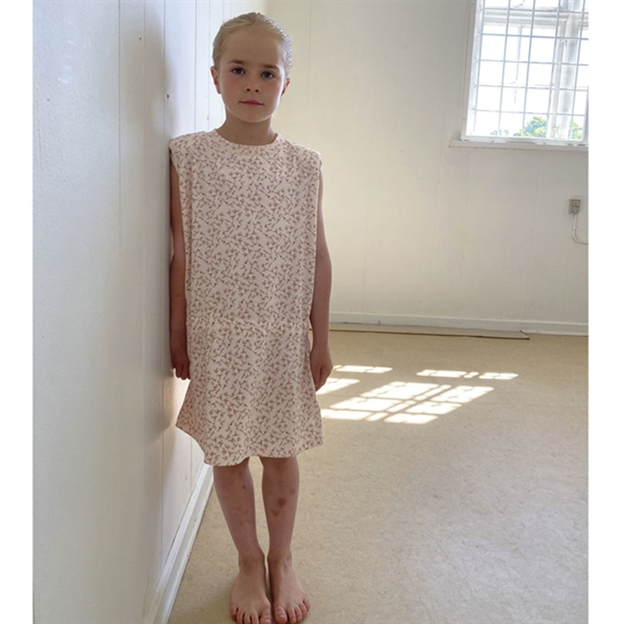 Gro Rose Cream Ally Summer Dress