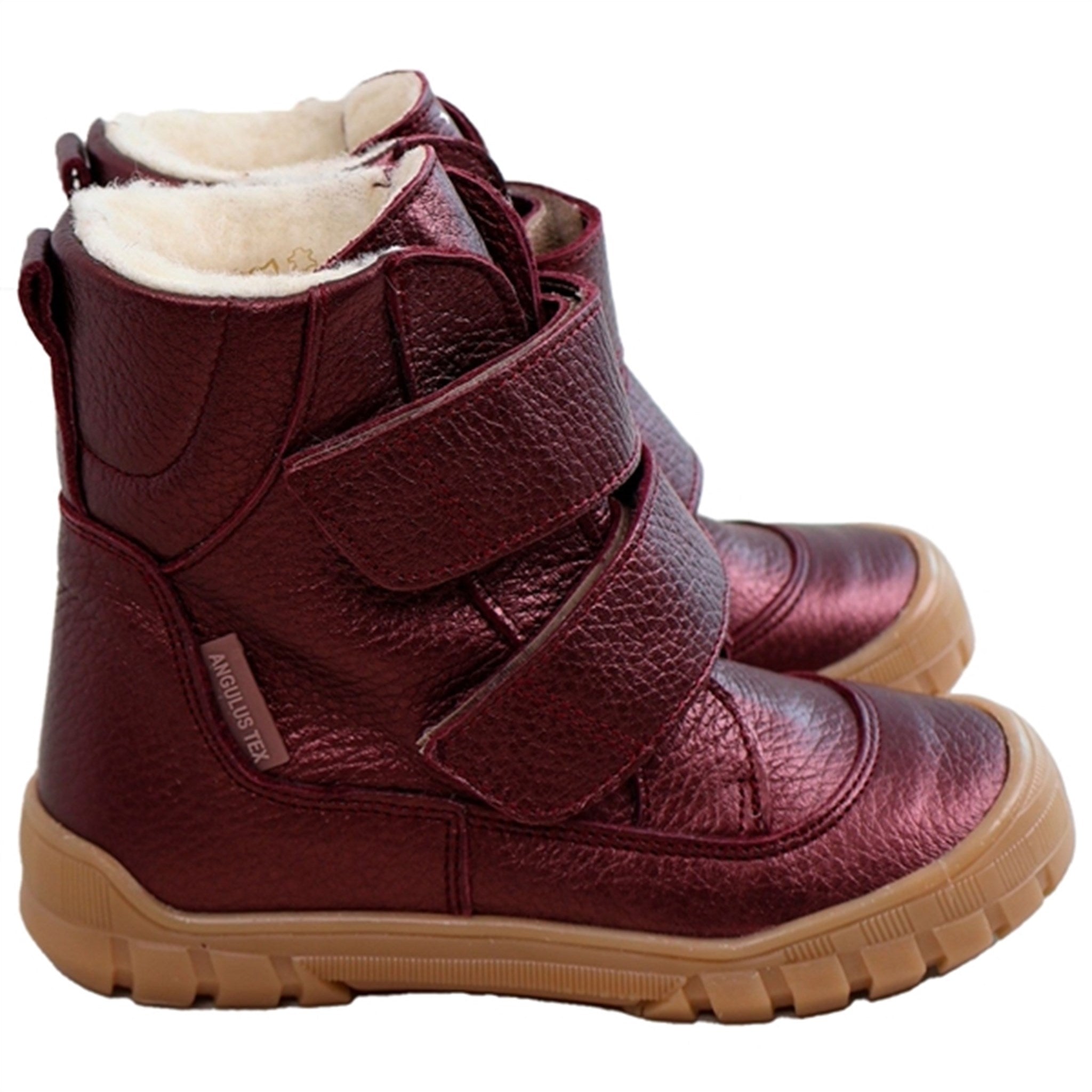 Angulus Tex-Boots With Velcro Bordeaux Shine 2