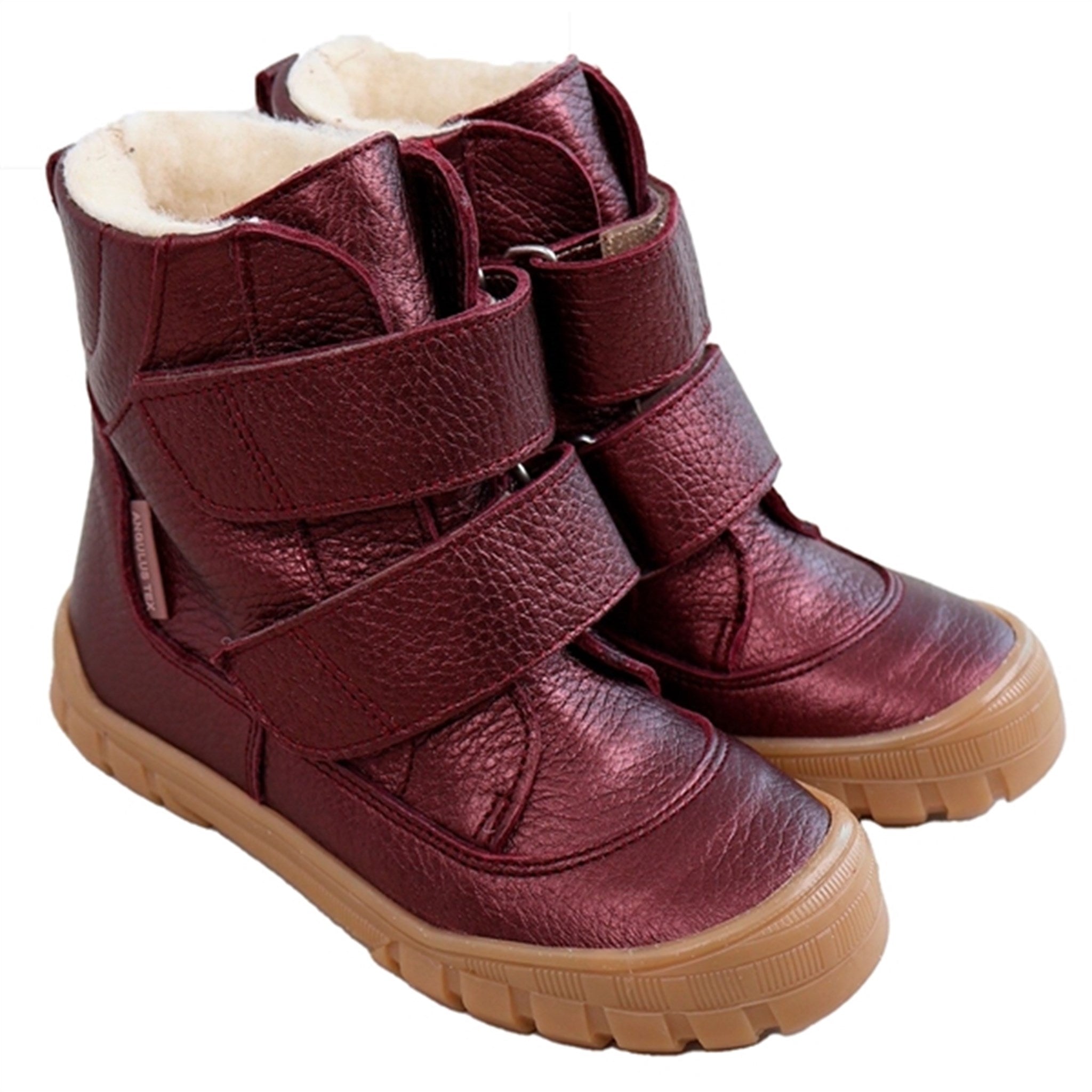 Angulus Tex-Boots With Velcro Bordeaux Shine