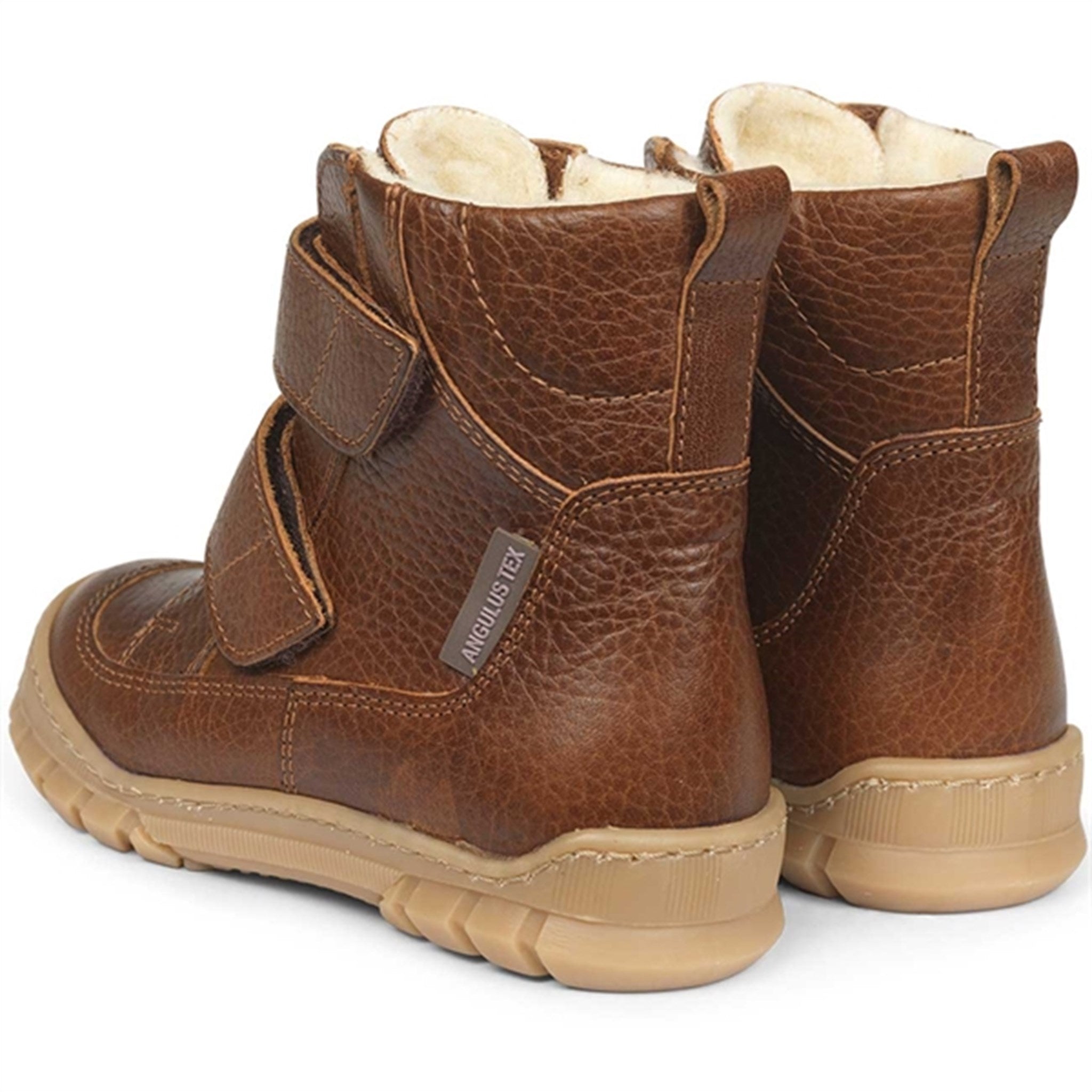 Angulus TEX Boots w. Velcro Cognac 2115-101-2509 2
