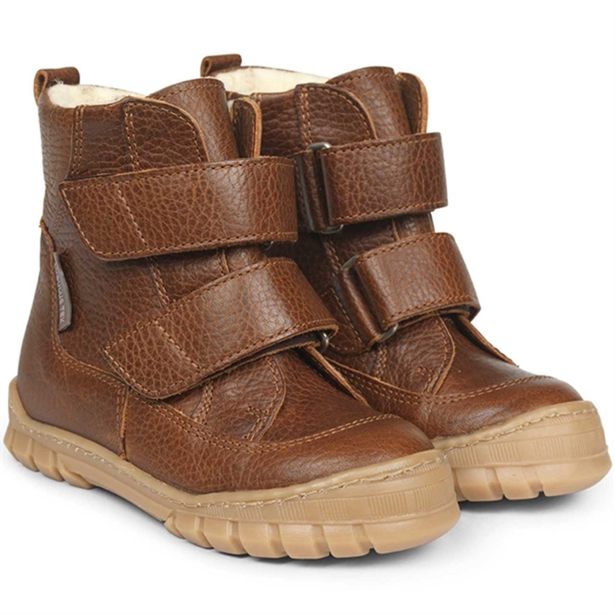 Angulus TEX Boots w. Velcro Cognac 2115-101-2509