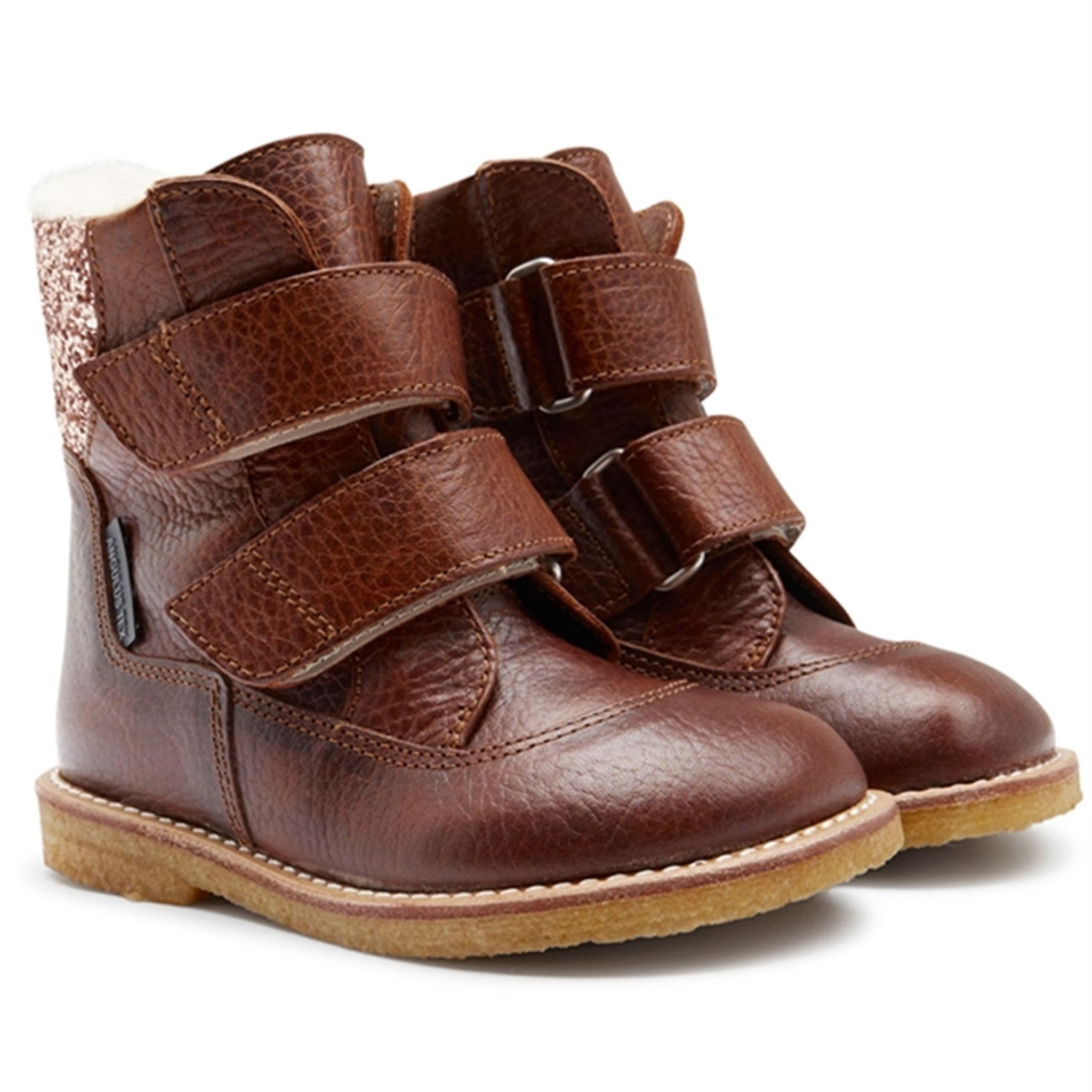 Angulus Tex-Boots With Velcro Cognac/Maple