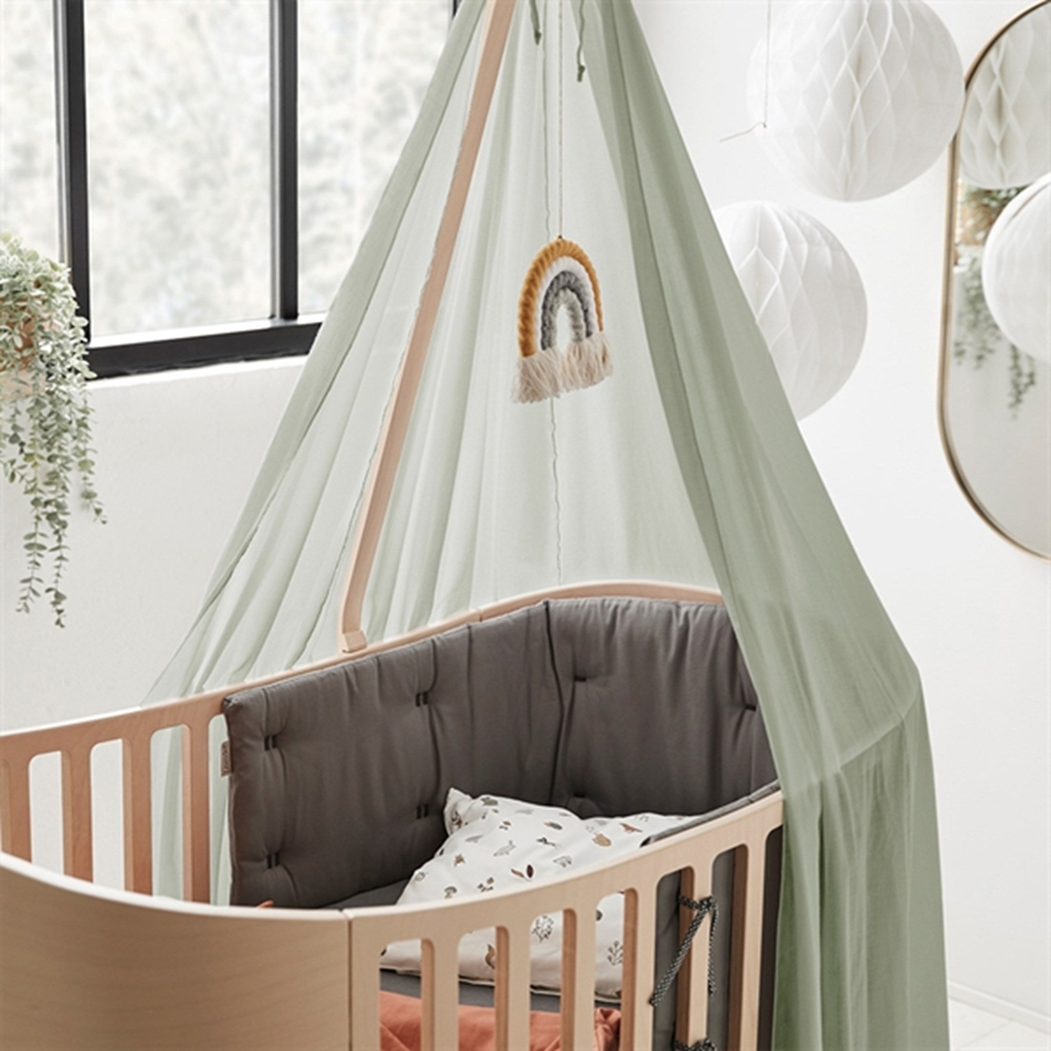 Leander Bed Canopy for Classic™ Baby Bed Sage Green 3