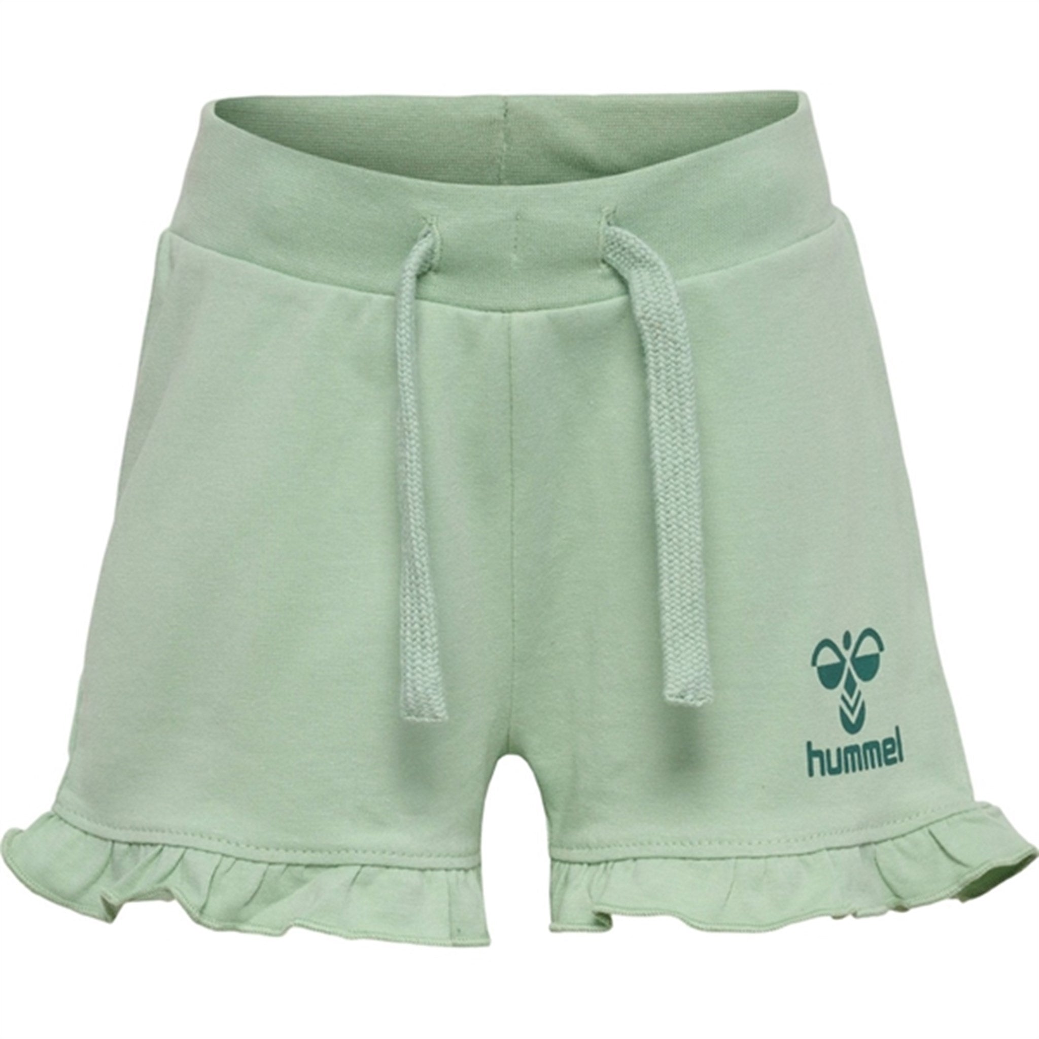Hummel Silt Green Talya Ruffle Shorts
