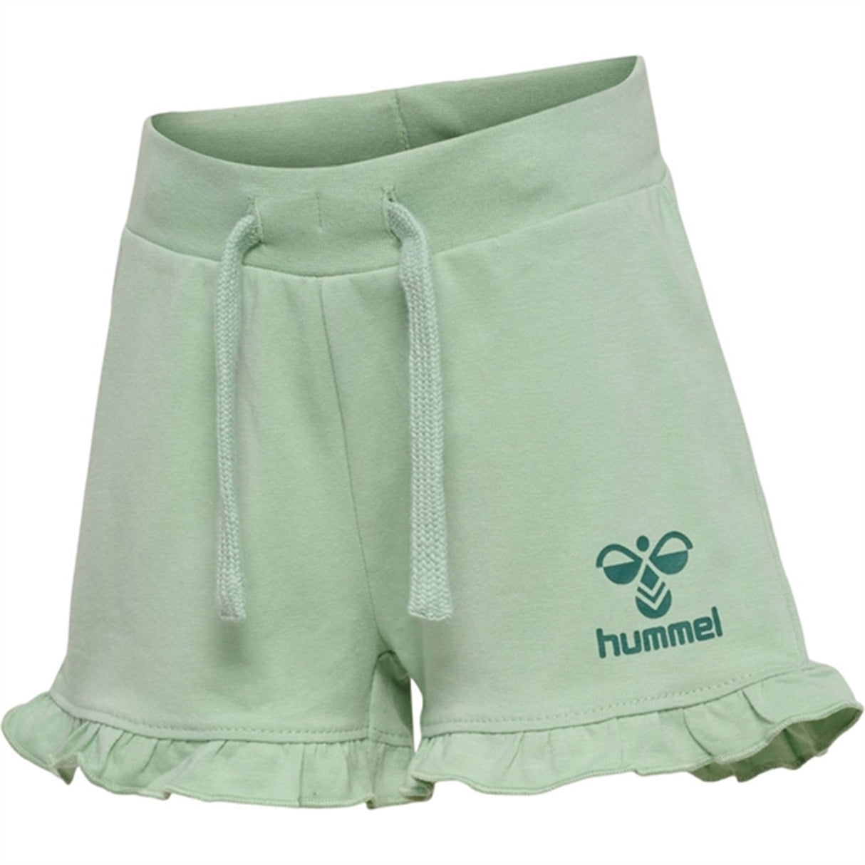 Hummel Silt Green Talya Ruffle Shorts