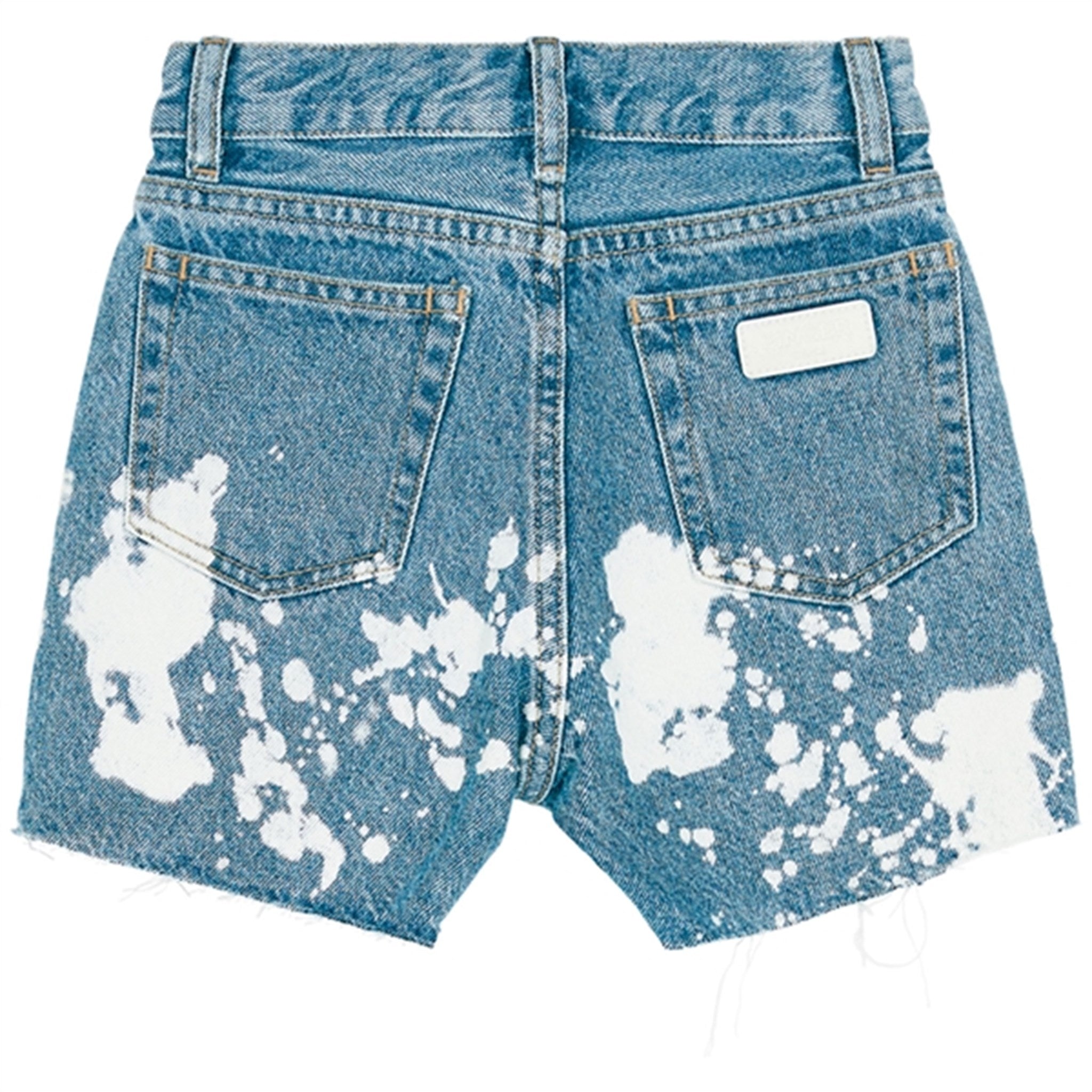 Finger In The Nose Cherryl Bleached Blue White Spots High Waist Shorts 5