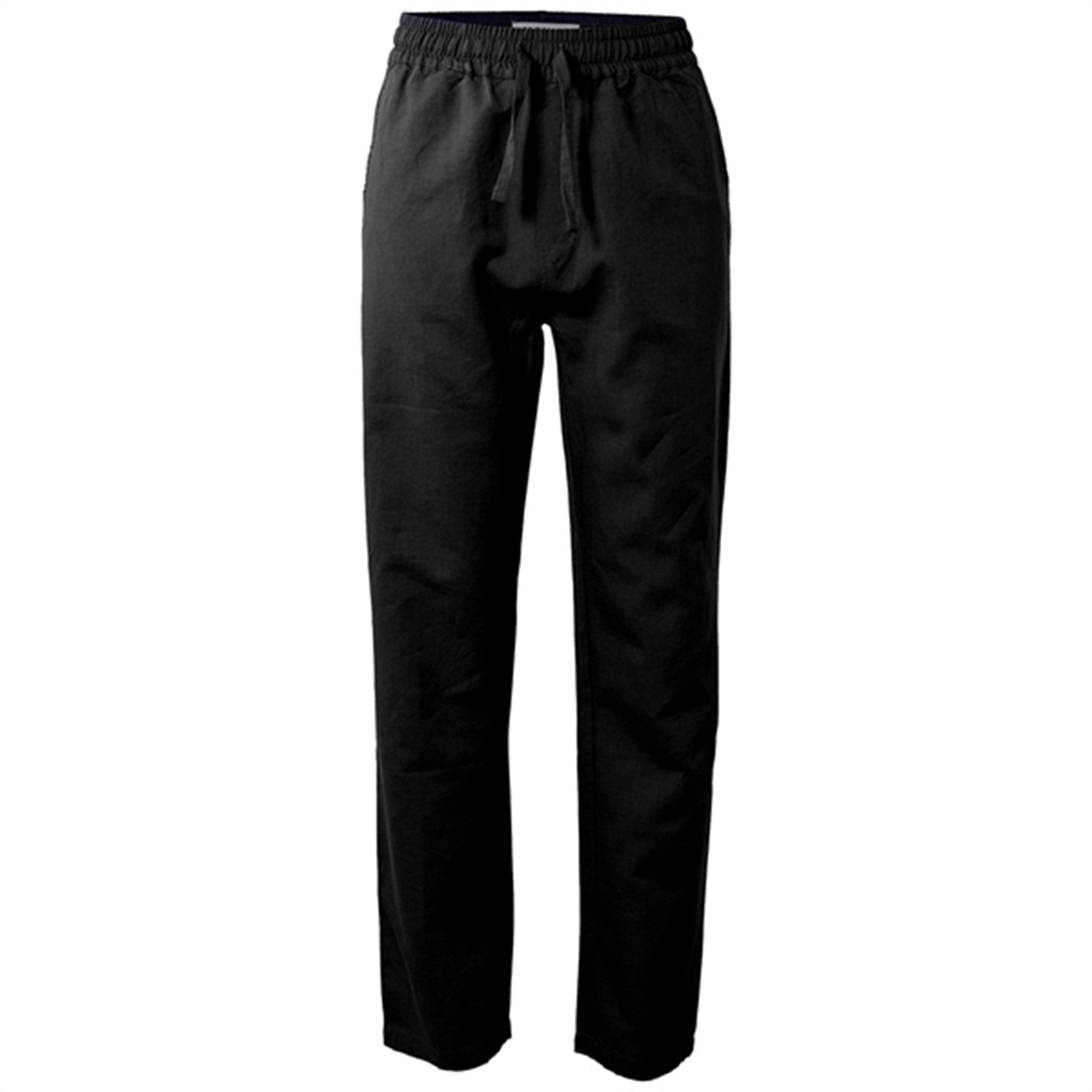 HOUNd Linen-blend Pants Black